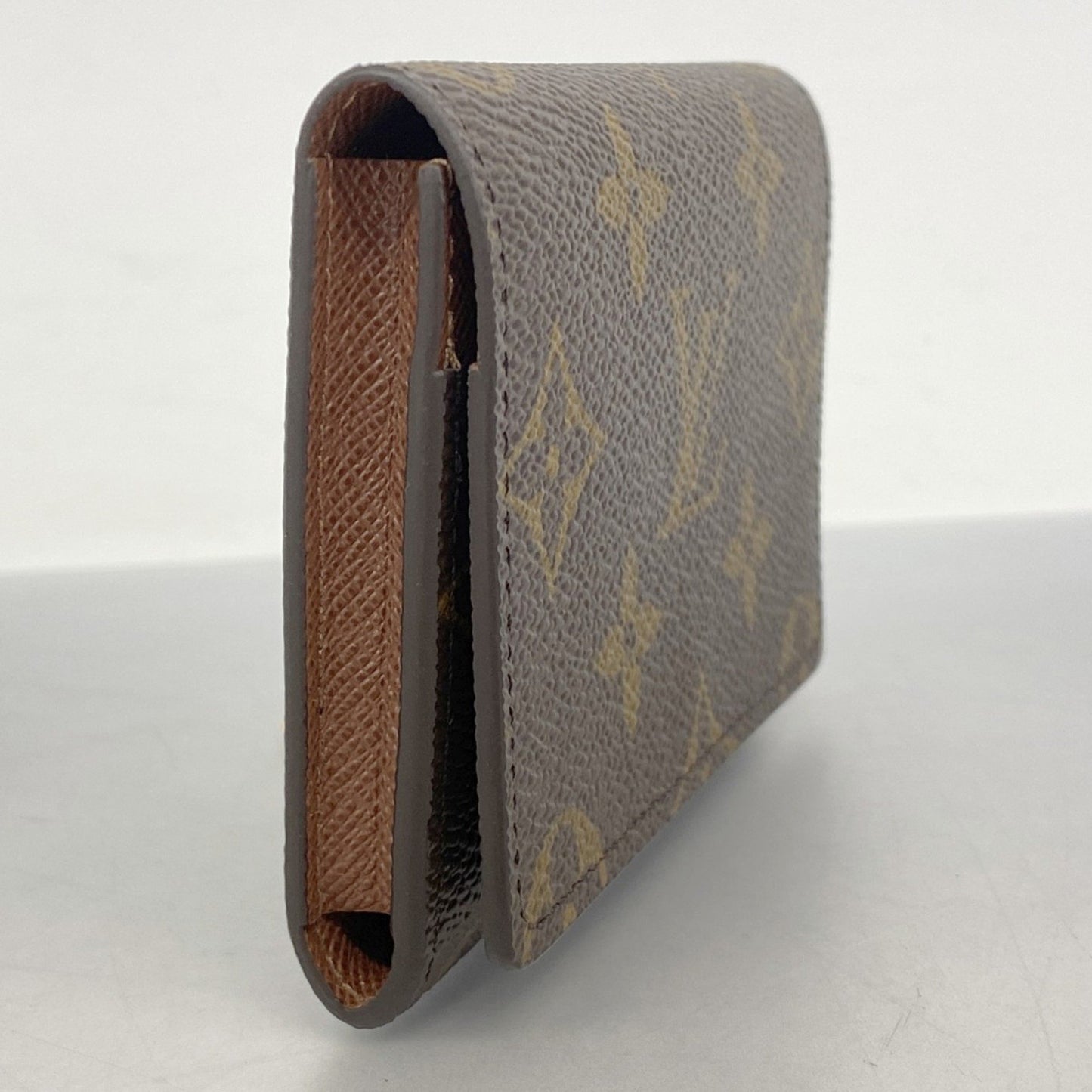 Louis Vuitton Monogram Envelope Carte De Visite Business Card Case M63801 Brown