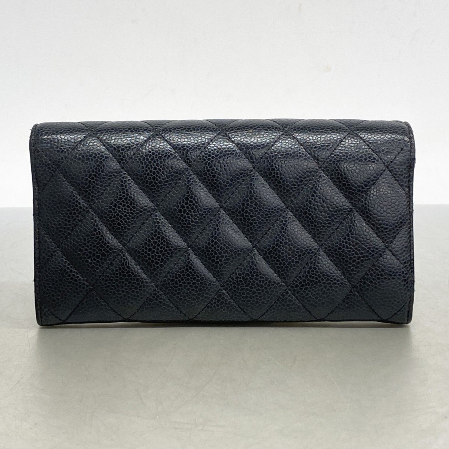 Chanel Matelasse Caviar Leather Long Wallet