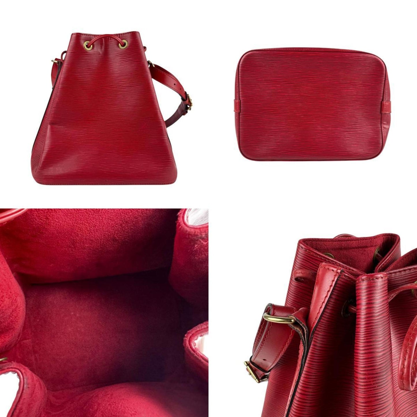 Louis Vuitton Epi Petit Noe Shoulder Bag In Leather