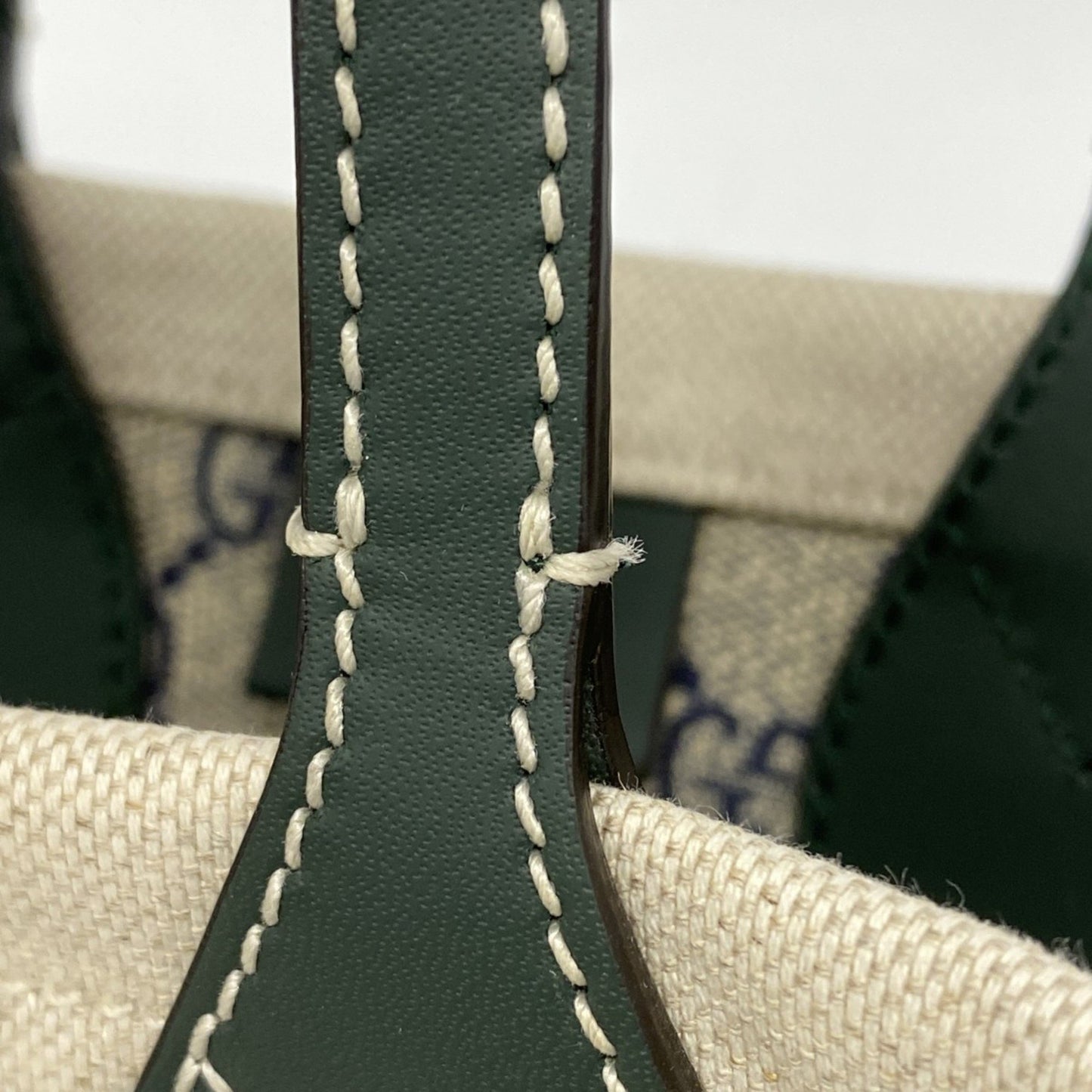 Gucci Tote Bag Gucci Print 772144 Canvas Beige Green