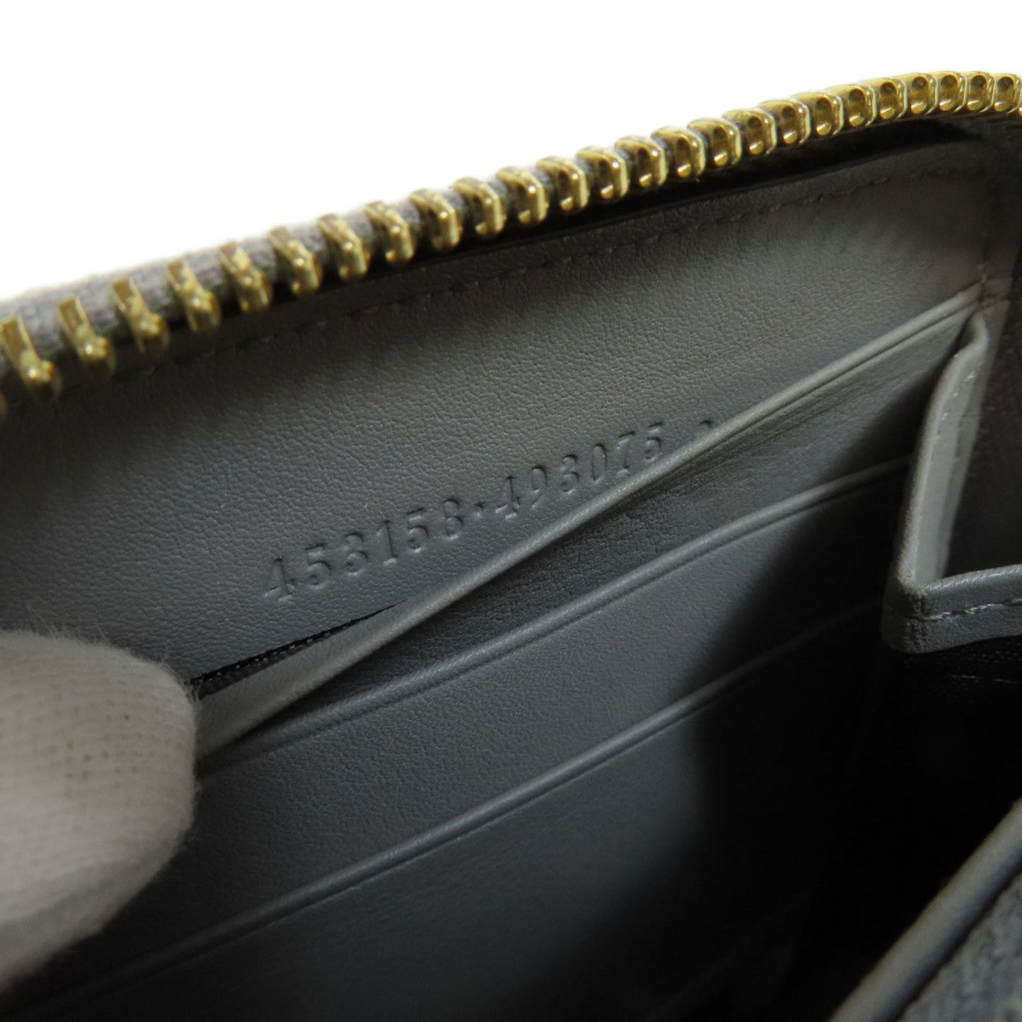 Gucci 453158 Bamboo Long Wallet Leather