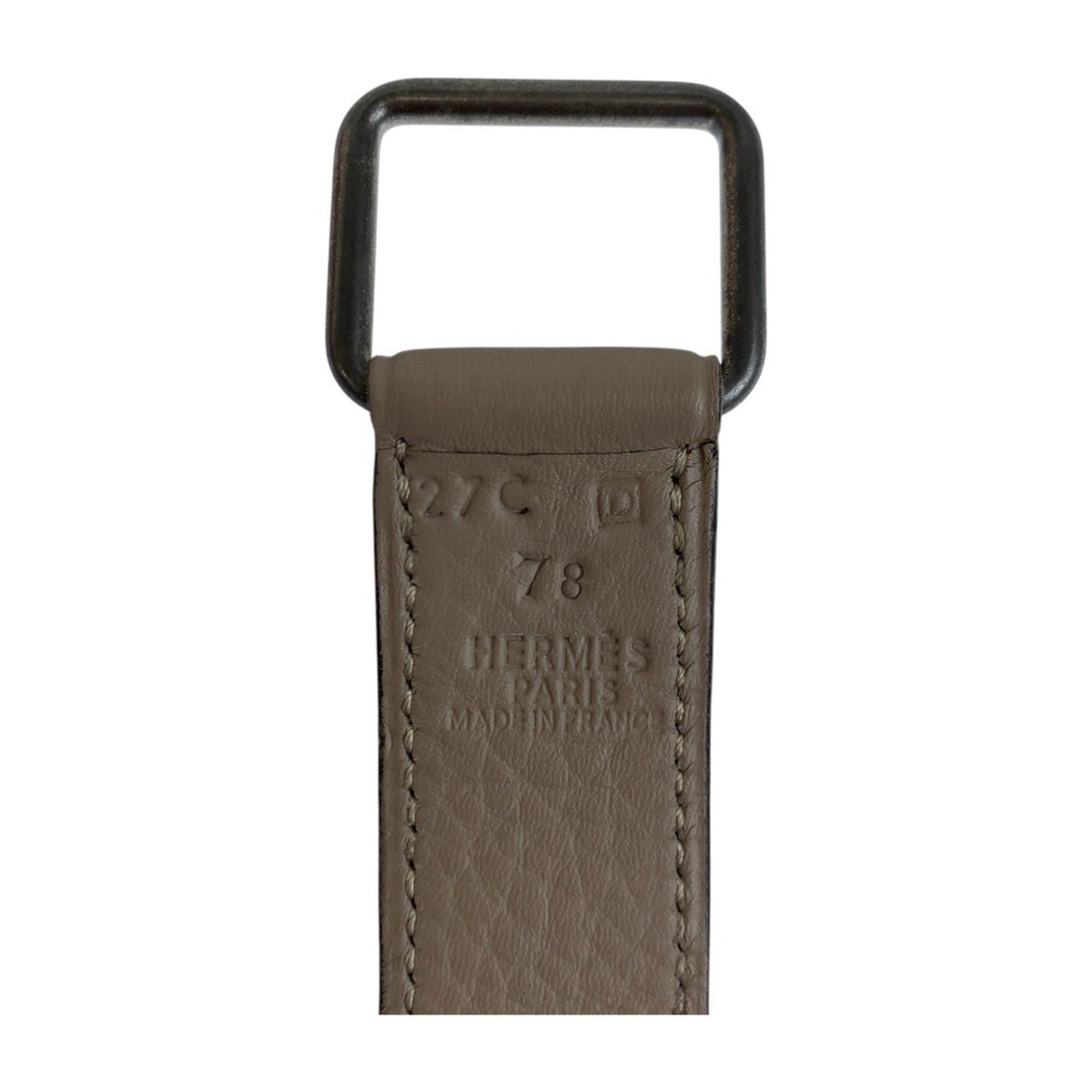 Hermes Etrivire Beige Togo Leather Belt