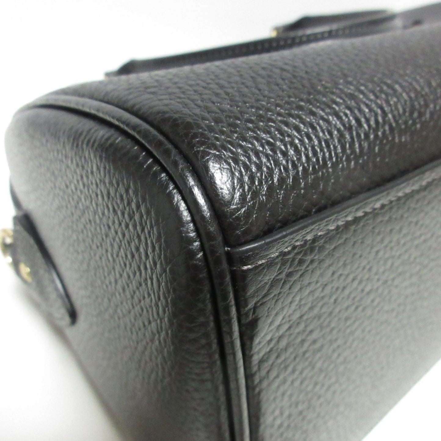 Coach Lowan Satchel Leather 2Way Handbag Shoulder Bag Cv962 Black