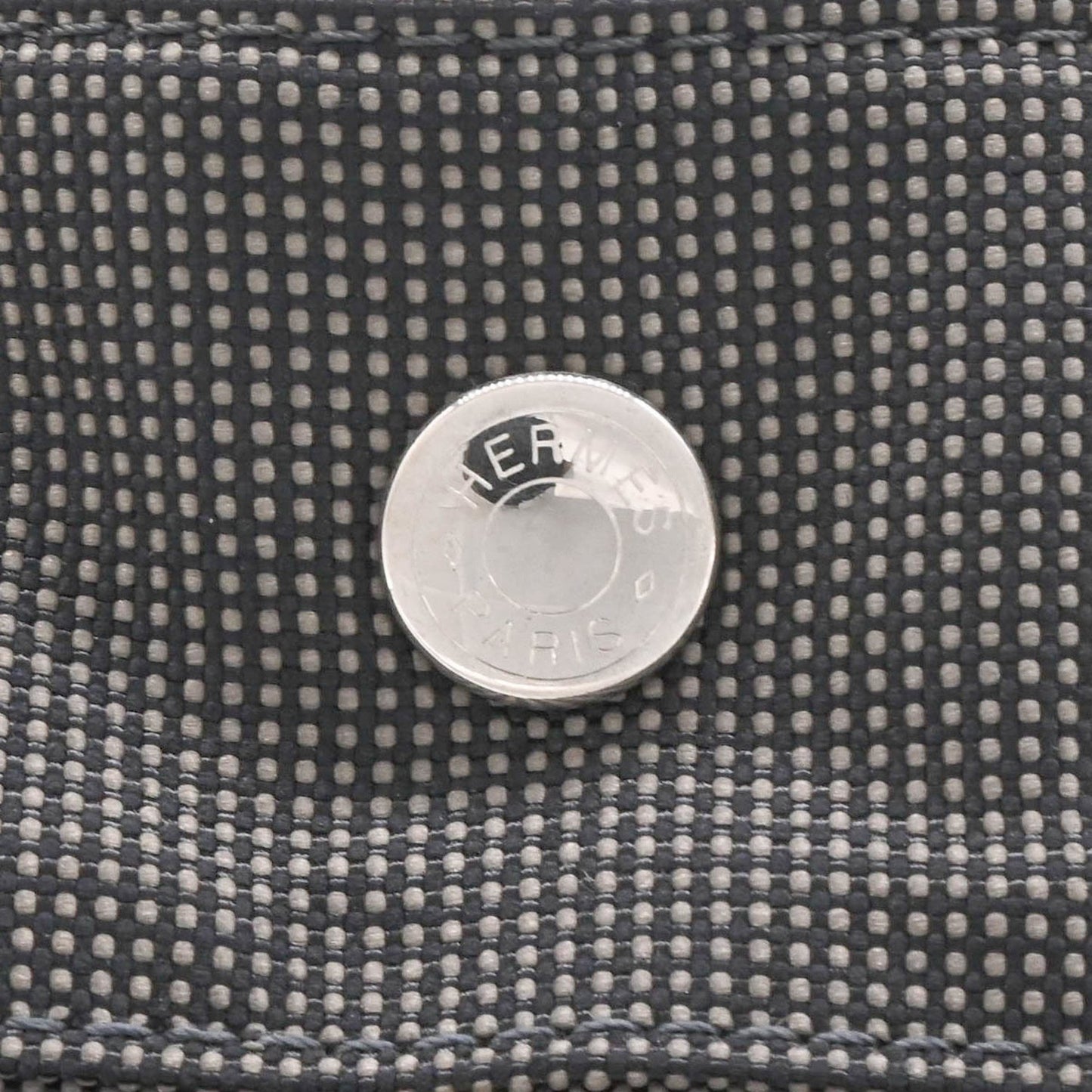 Hermes Air Line Ad Pm Canvas Tote Bag/Backpack In Gray/Black Nylon