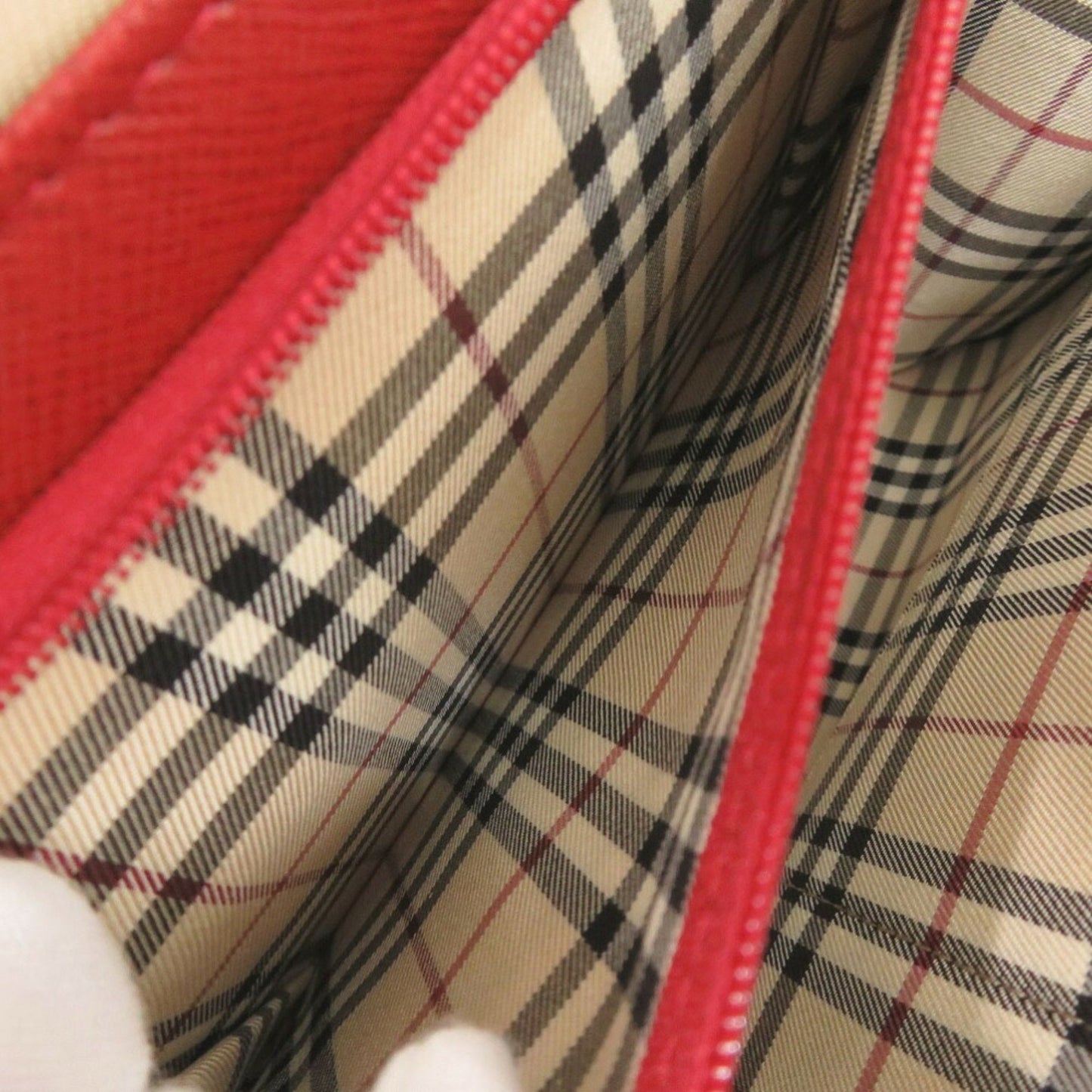 Burberry Leather Red Bag 1797Burberry