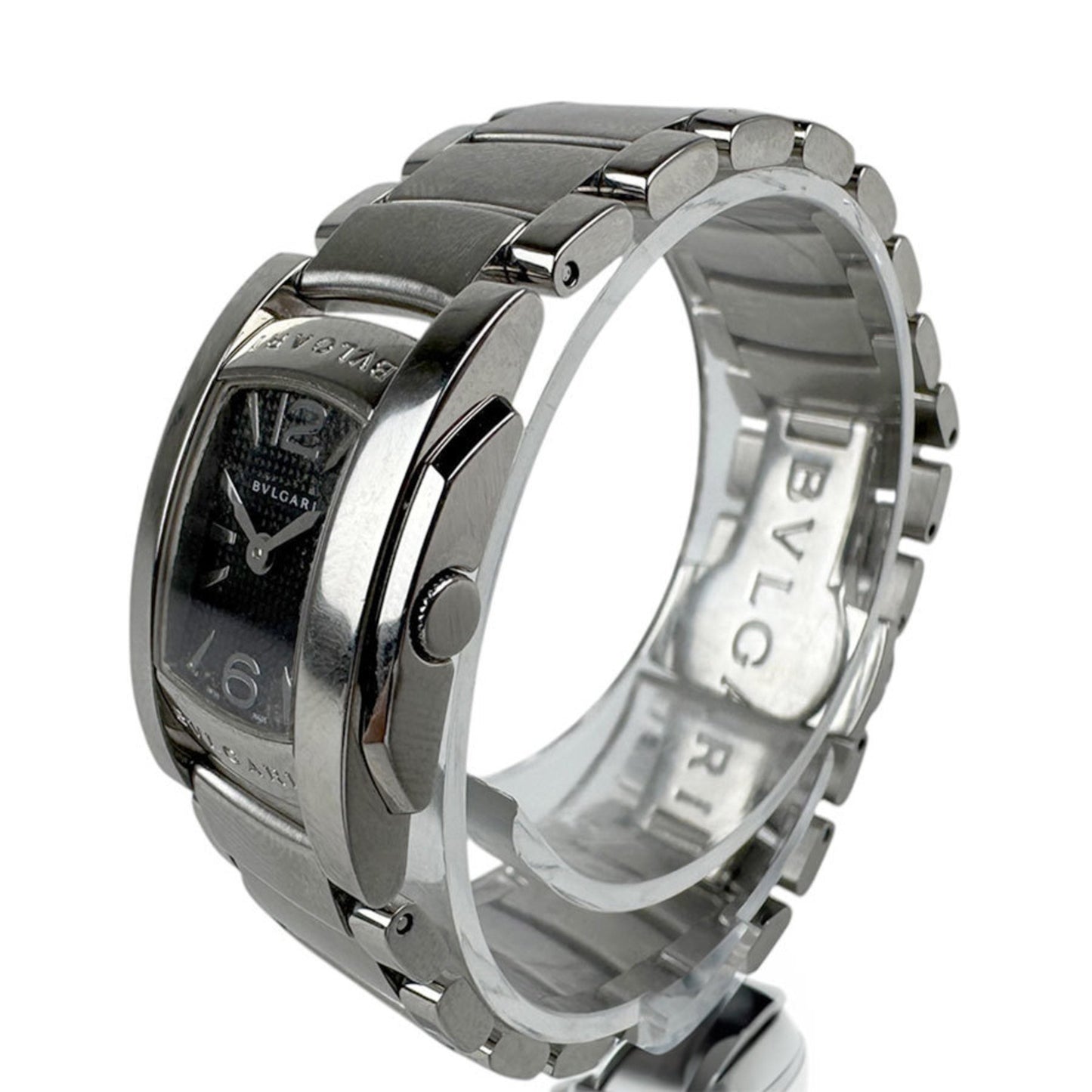 Bvlgari Watch Ashoma Stainless Steel Silver Black