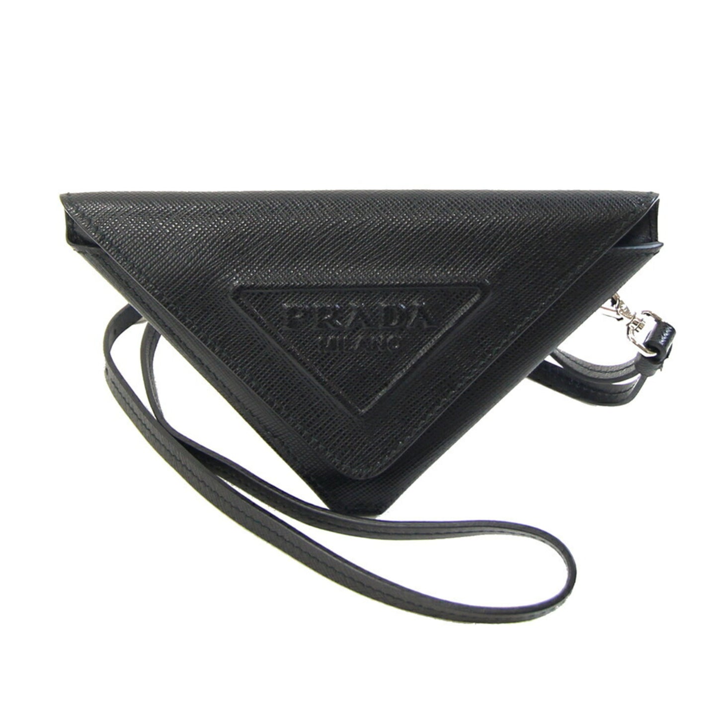 Prada Pouch 1Tl445 Black Leather