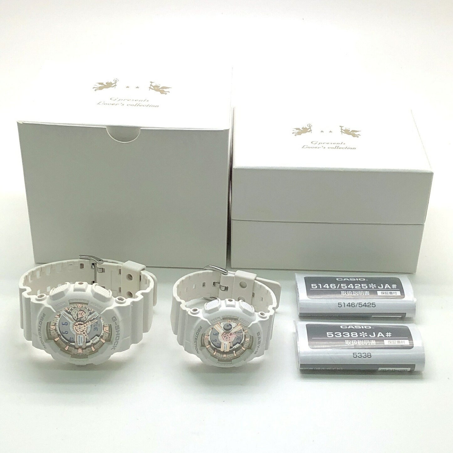 G-Shock Casio Lov-24A-7A Lover'S Collection 2024 White Rose Angel And Devil Watch