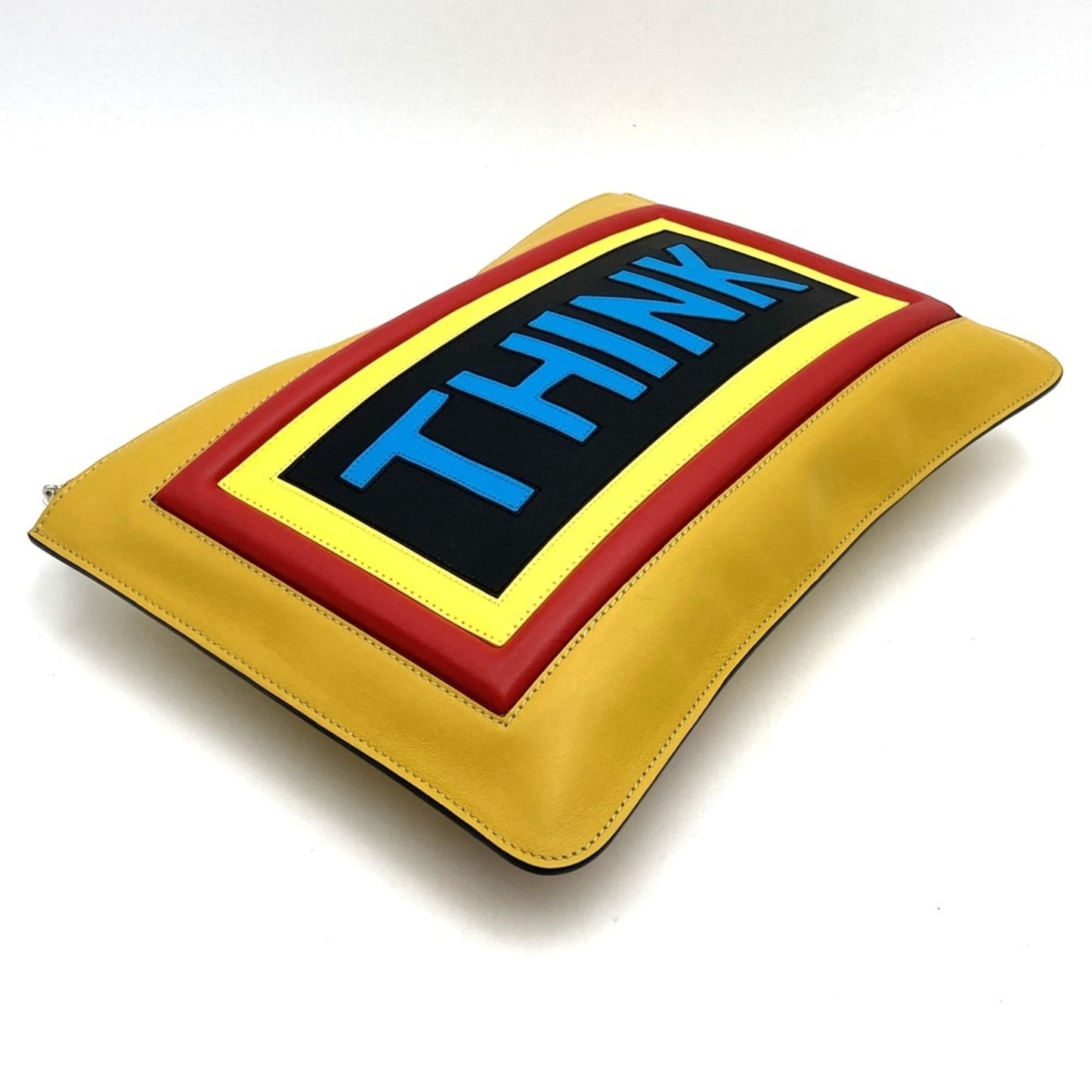 Fendi 7No078 Clutch Bag Think Yellow