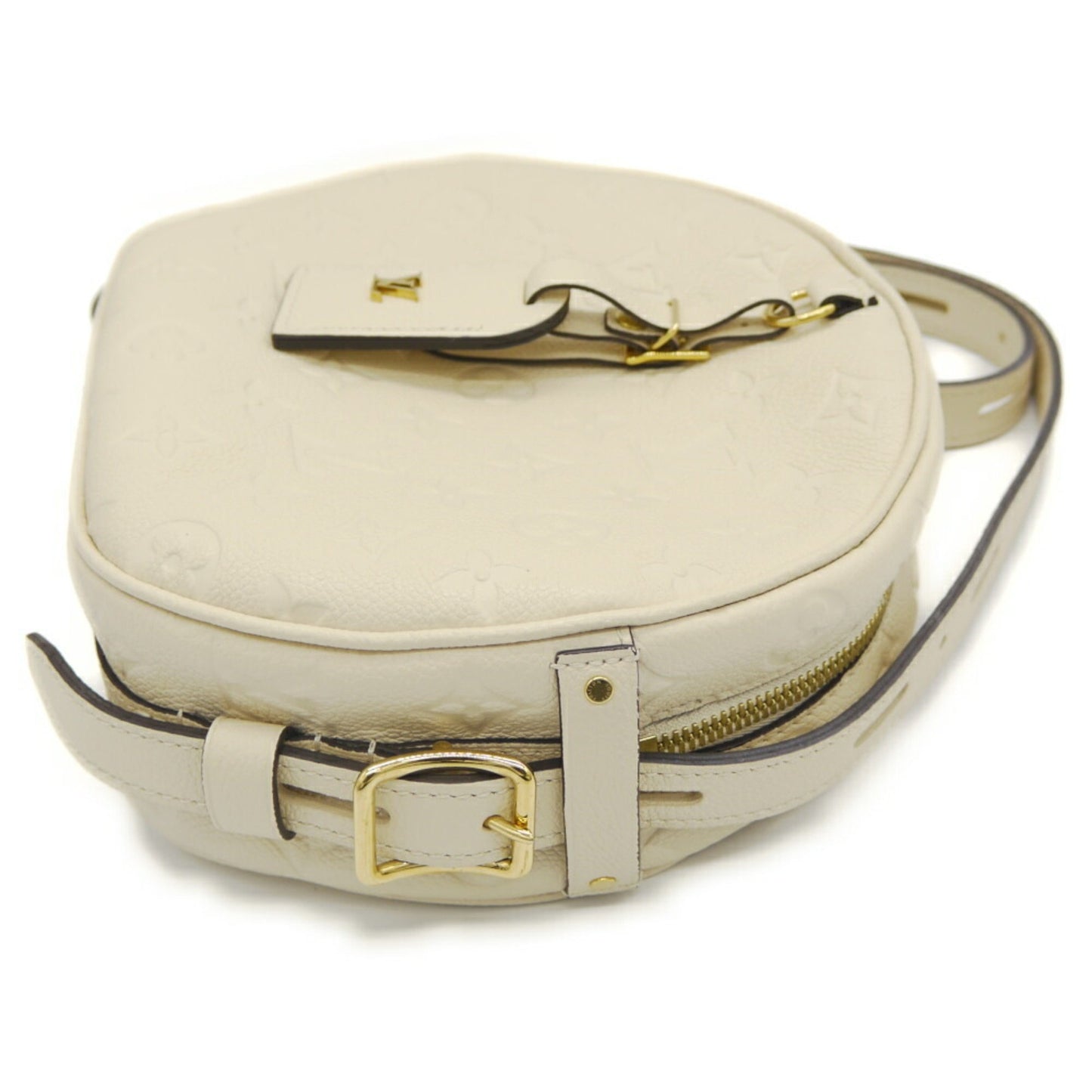 Louis Vuitton Poite Chapeau Souple Monogram Empreinte Creme Shoulder Bag M45276