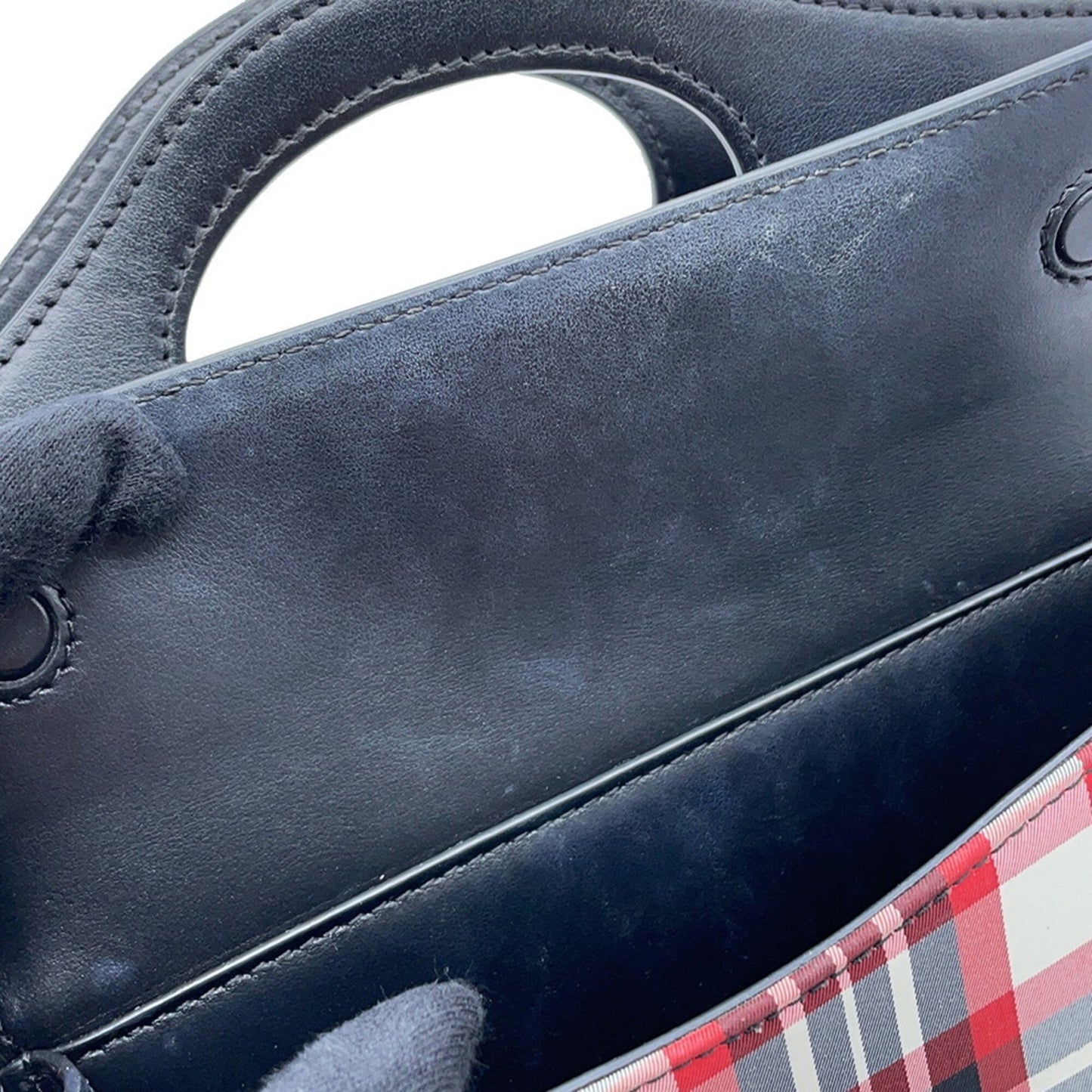 Burberry Handbag Pocket Bag Leather Nylon 8035841 Burberry 2Way Shoulder Black
