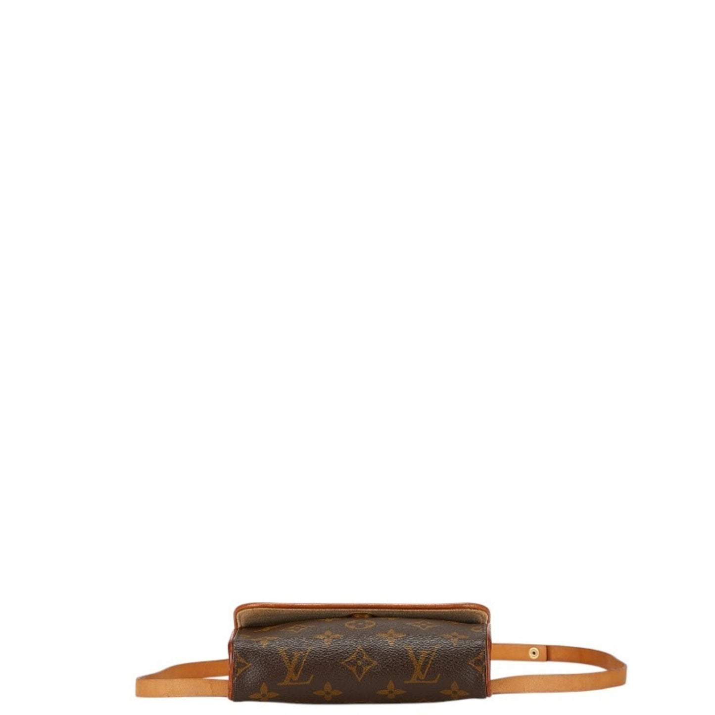 Louis Vuitton Monogram Pochette Florentine Body Bag Waist Shoulder M51855 Brown Pvc Leather