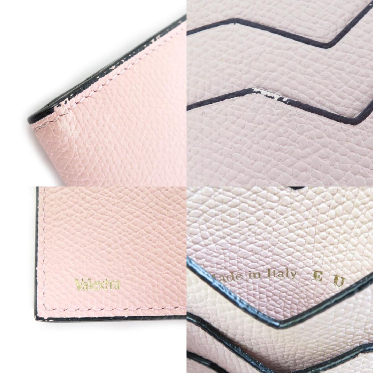 Valextra Card Case Leather Light Pink