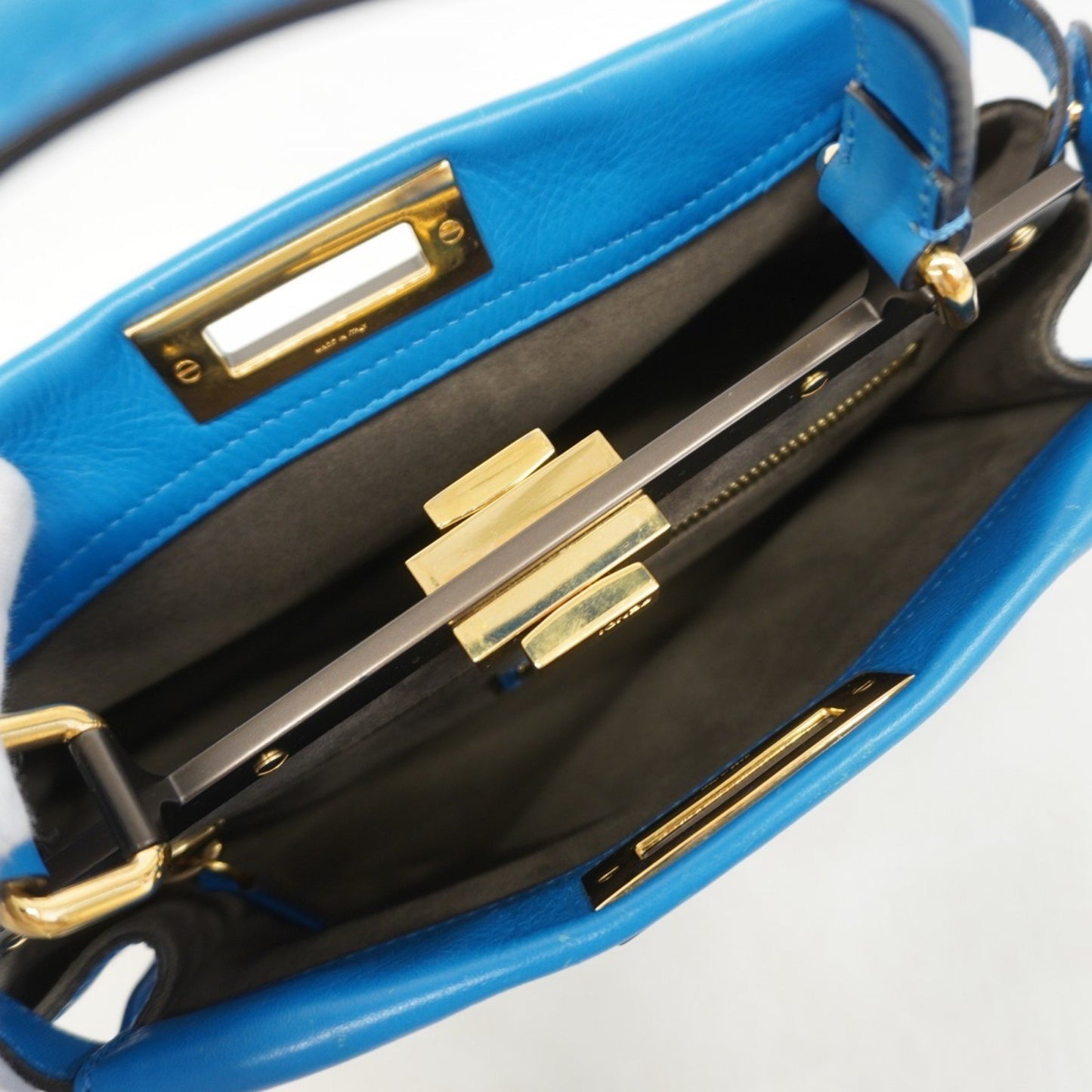 Fendi Peekaboo Leather Handbag