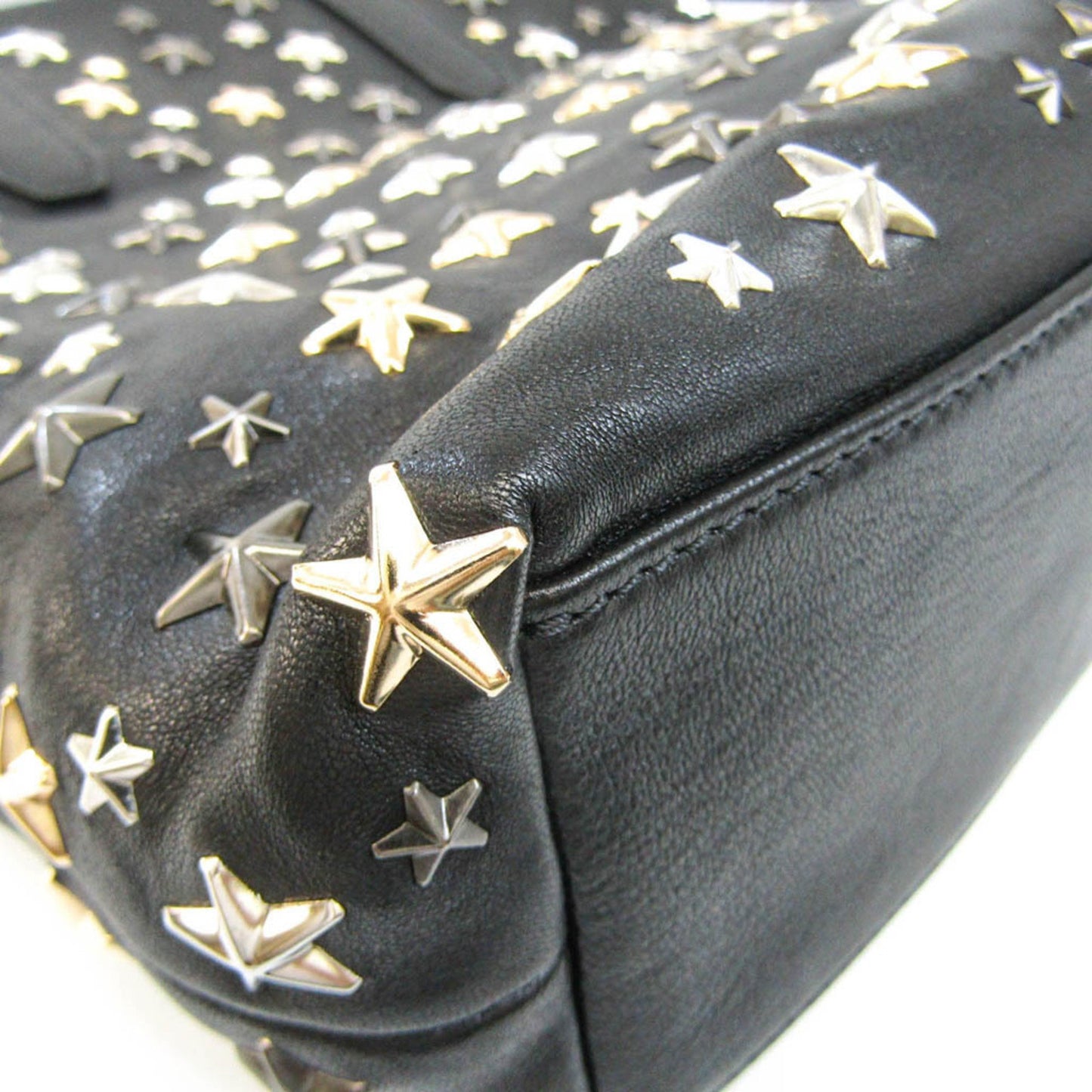 Jimmy Choo Women'S Leather Studded Shoulder Bag