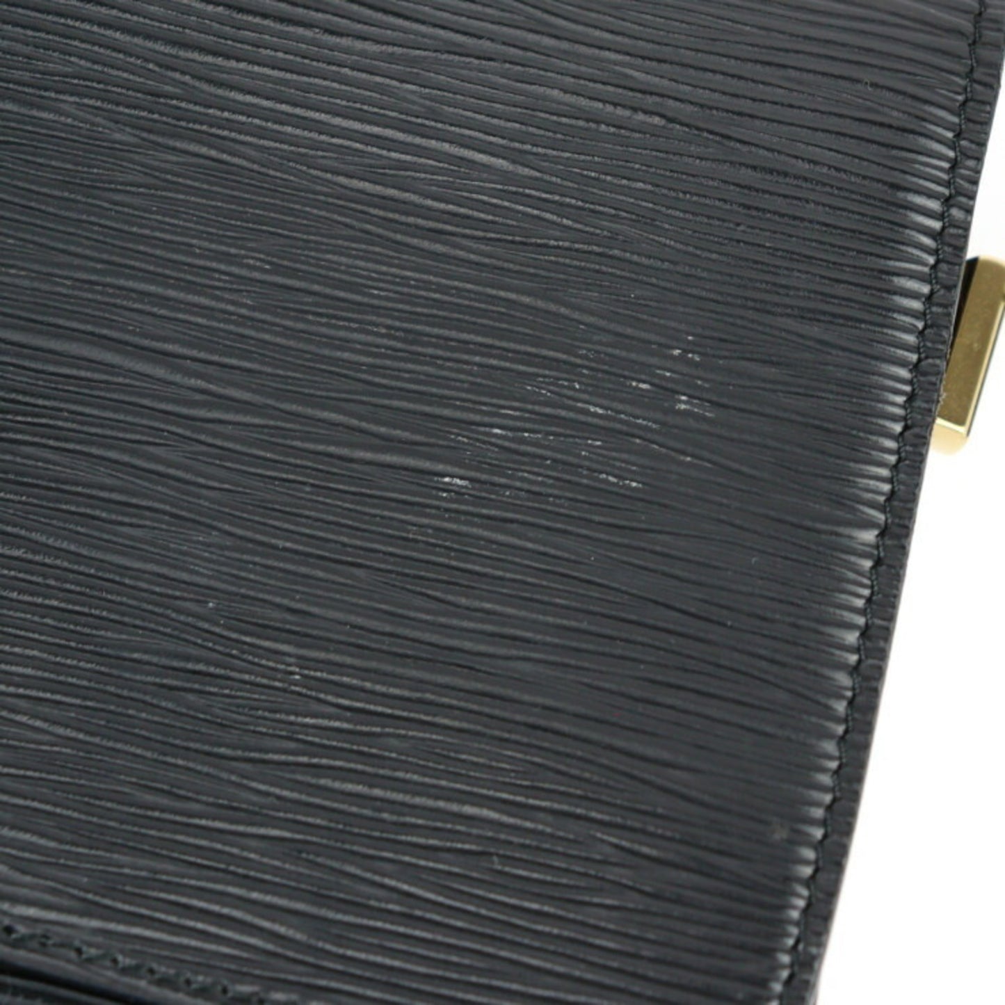 Louis Vuitton Free Run Shoulder Bag M52402 Epi Leather Black Gold Hardware Turnlock Vuitton