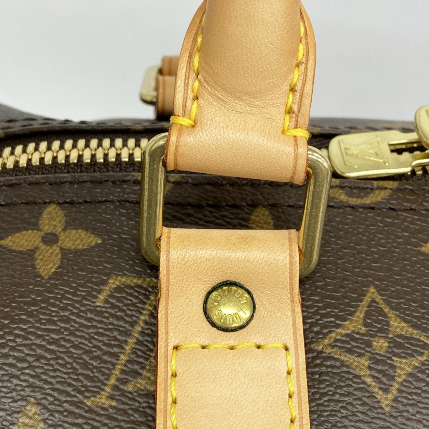 Louis Vuitton Monogram Keepall 55 Boston Bag M41424 Brown
