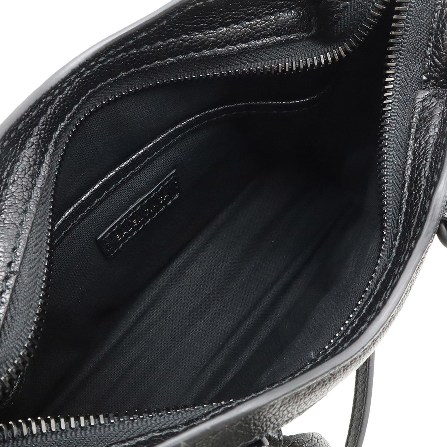 Balenciaga Classic Nano City Handbag/Shoulder Bag In Black Leather