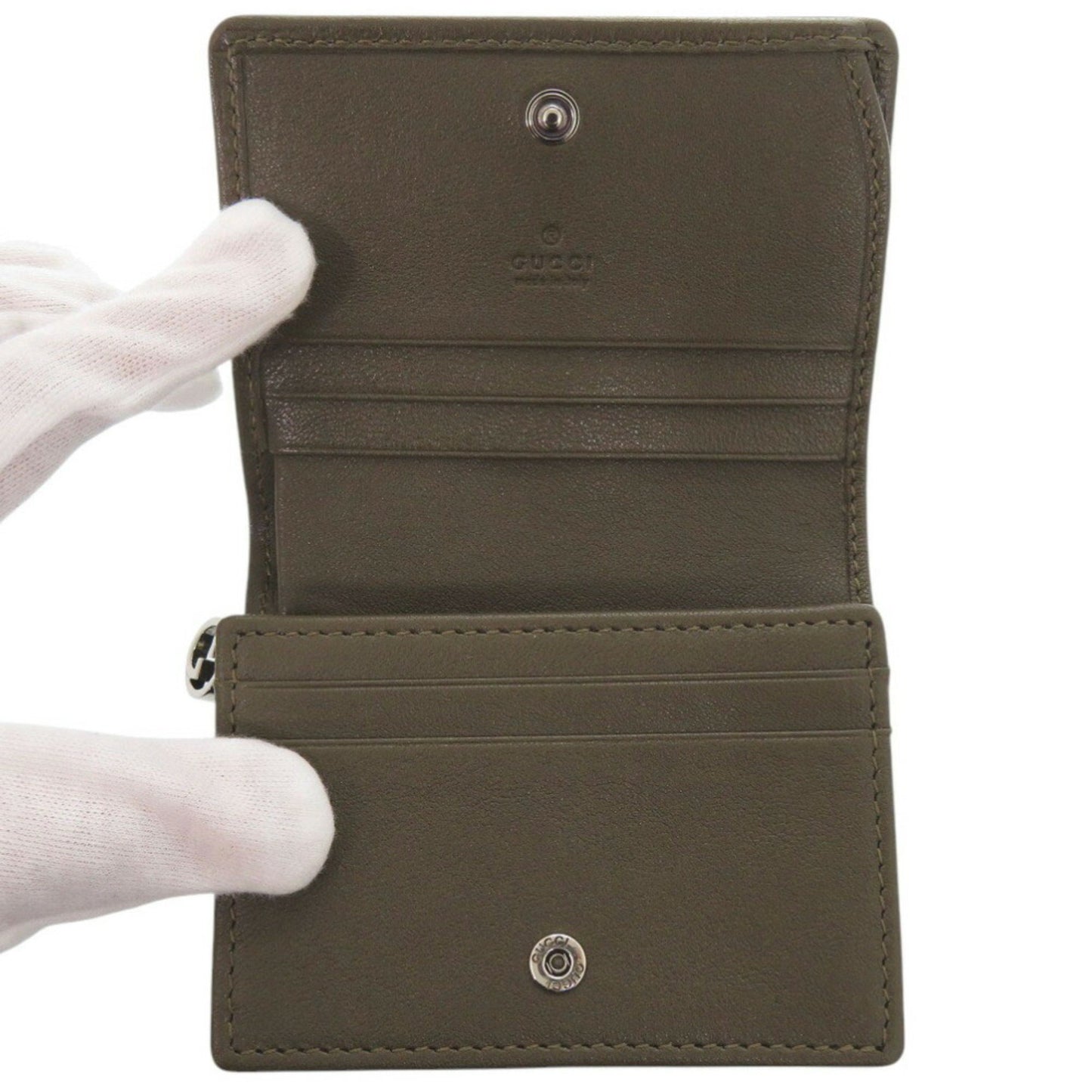 Like New Gucci Blondie 760317 Leather Brown Bifold Wallet