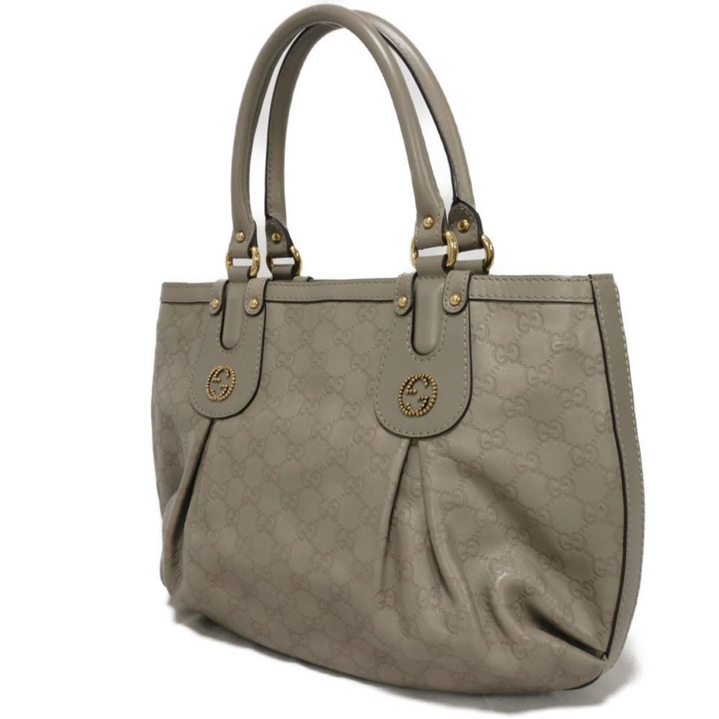 Gucci Tote Bag In Scarlet With Double G Embossed Calf Leather