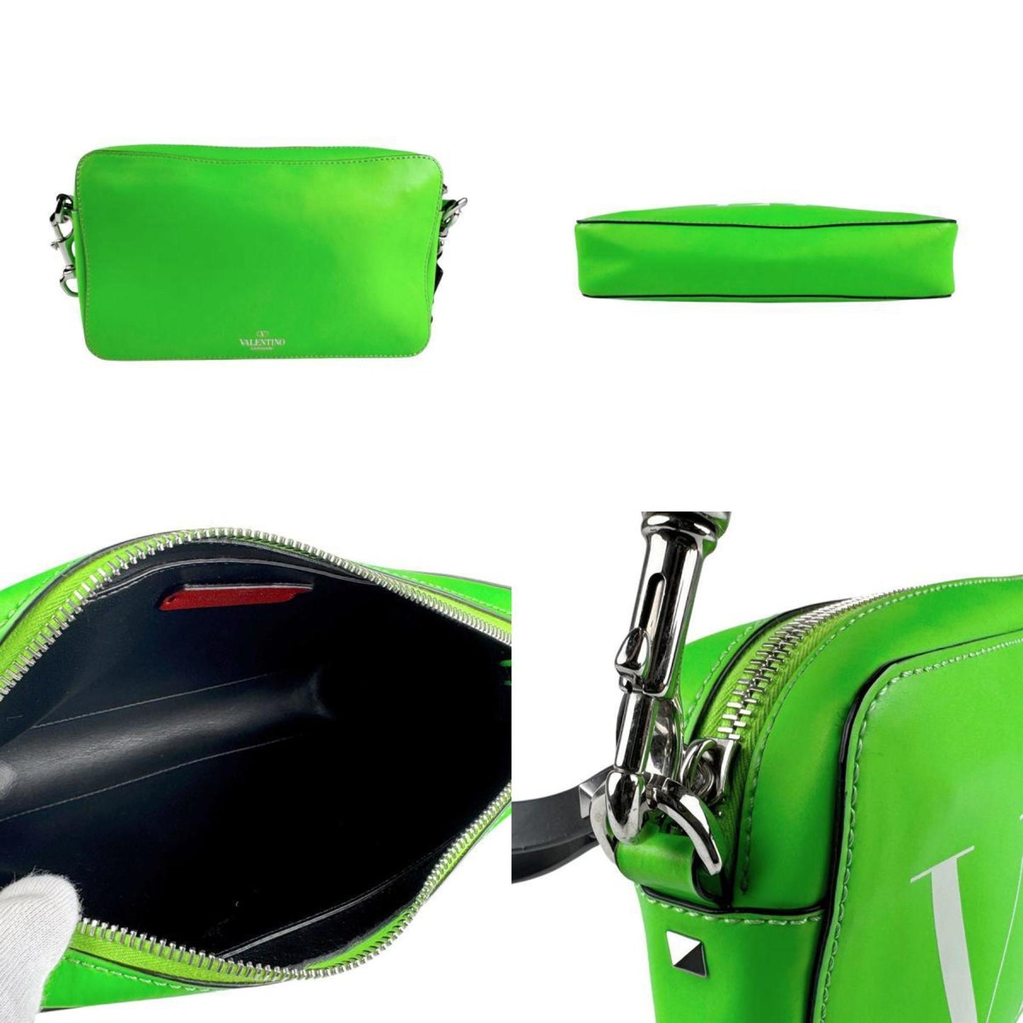 Valentino Garavani Shoulder Bag In Neon Green