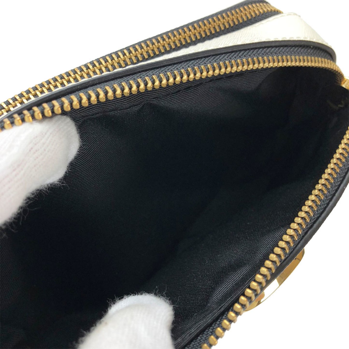 Marc Jacobs Shoulder Bag M0014146 Black White Pink Leather