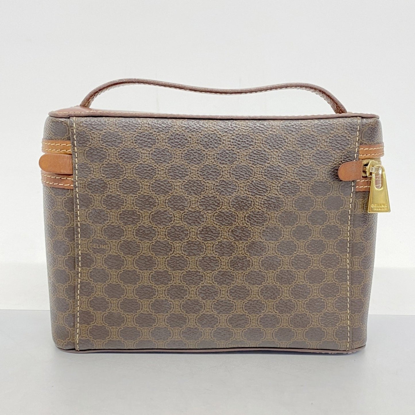 Celine Vanity Bag Macadam Brown