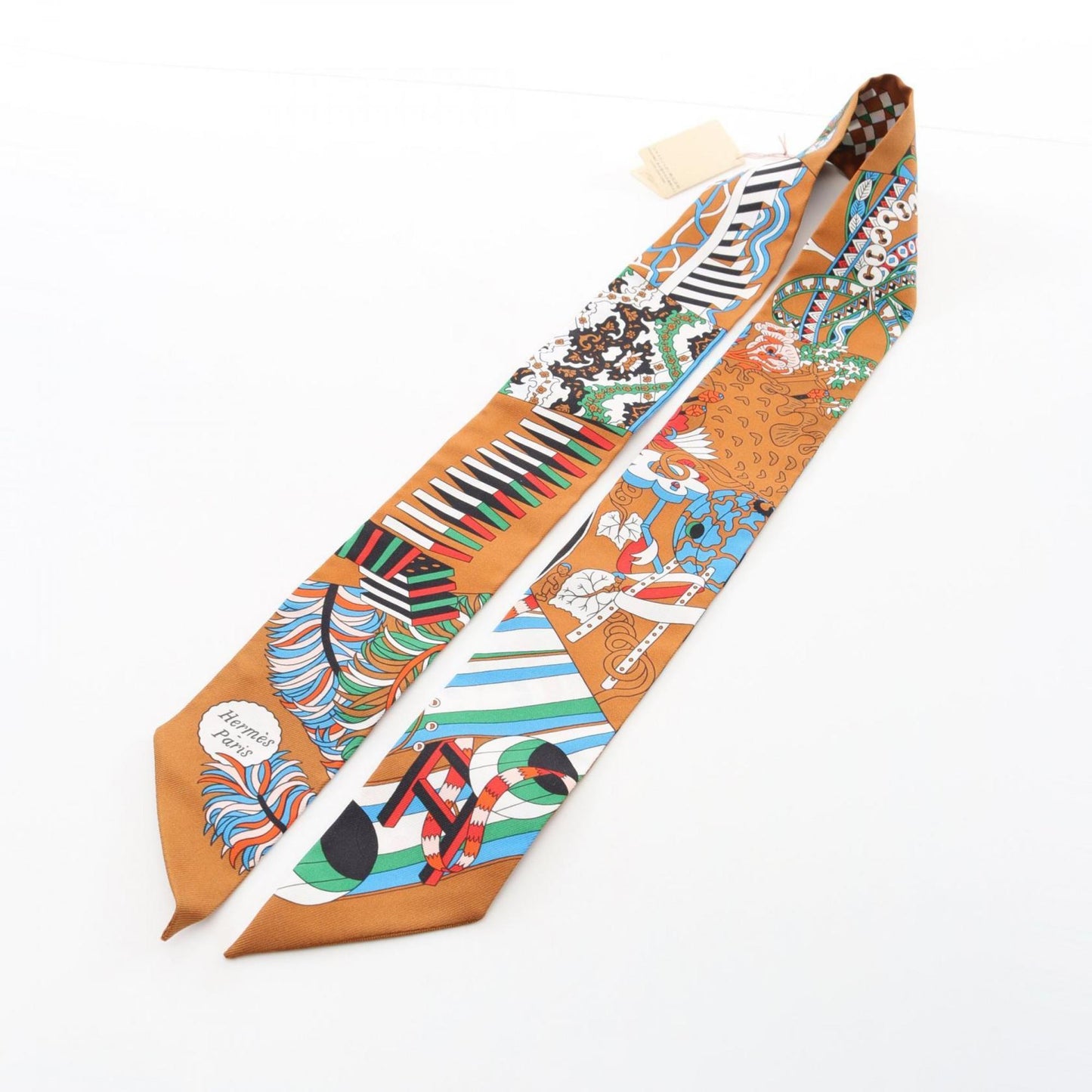 Hermes Twilly De L'Ombrelle Aux Duels Vieux Silk Scarf