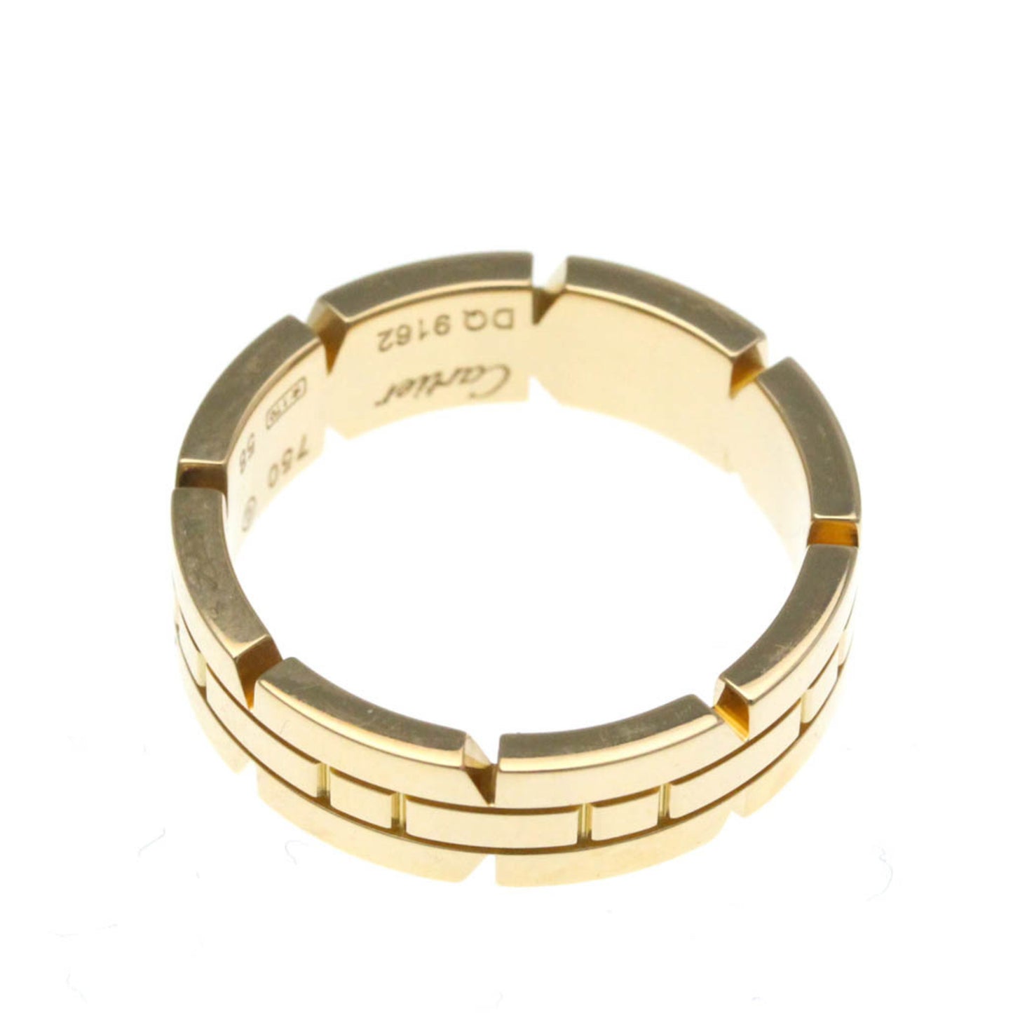 Cartier Tank Franaise Ring Pink Gold (18K) Fashion No Stone Band Ring Pink Gold