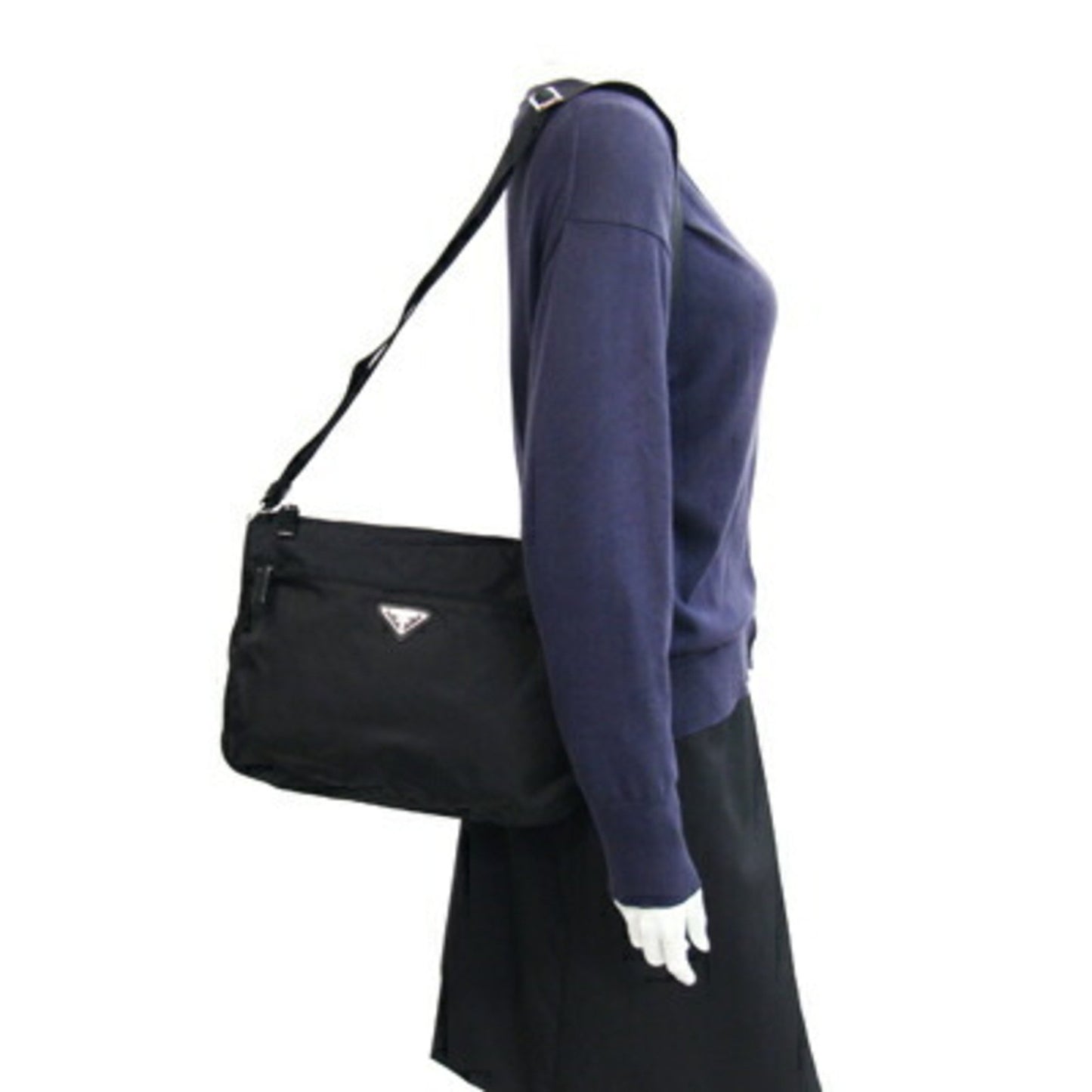 Prada Shoulder Bag Bt0426 Black Nylon