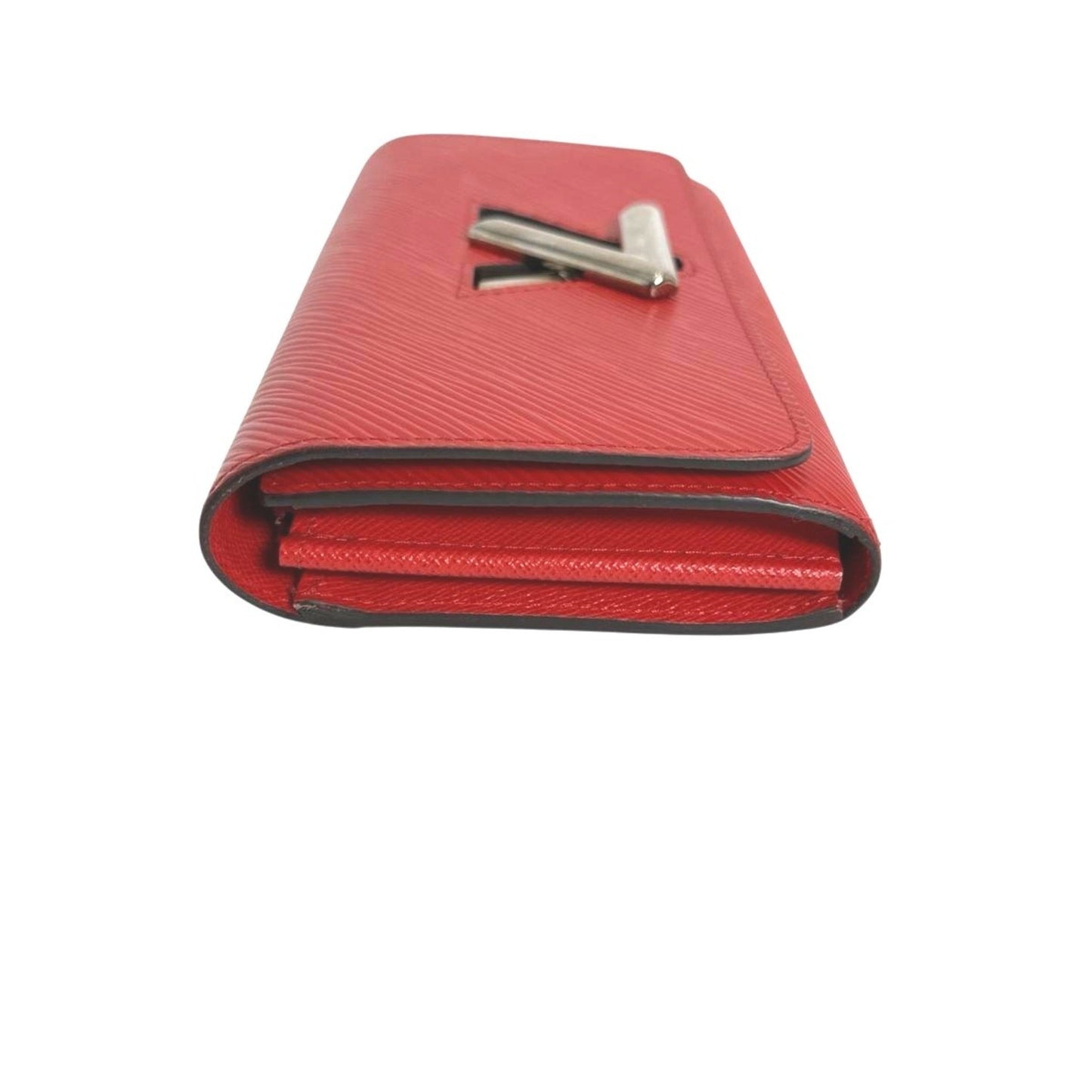 Louis Vuitton Louis Vuitton Long Wallet Epi Twist Leather M61179 Coquelicot