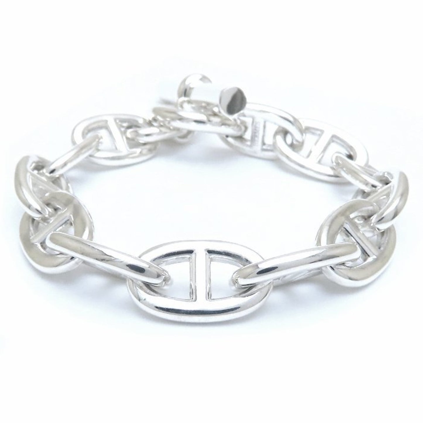 Hermes Chaine D'Ancre Tgm Bracelet 12 Links Silver 925 294039
