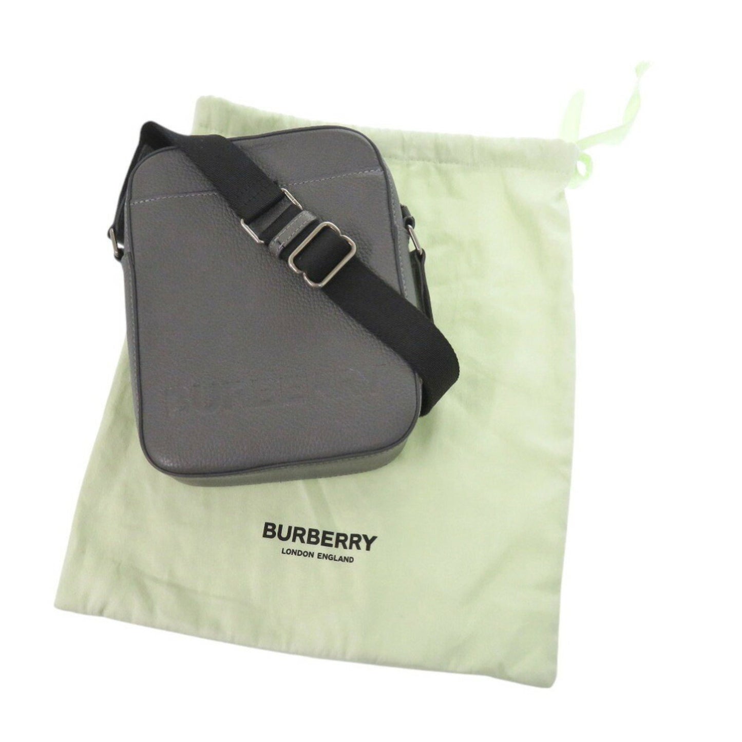 Burberry 8052890 Leather Grey Shoulder Bag 0844Burberry