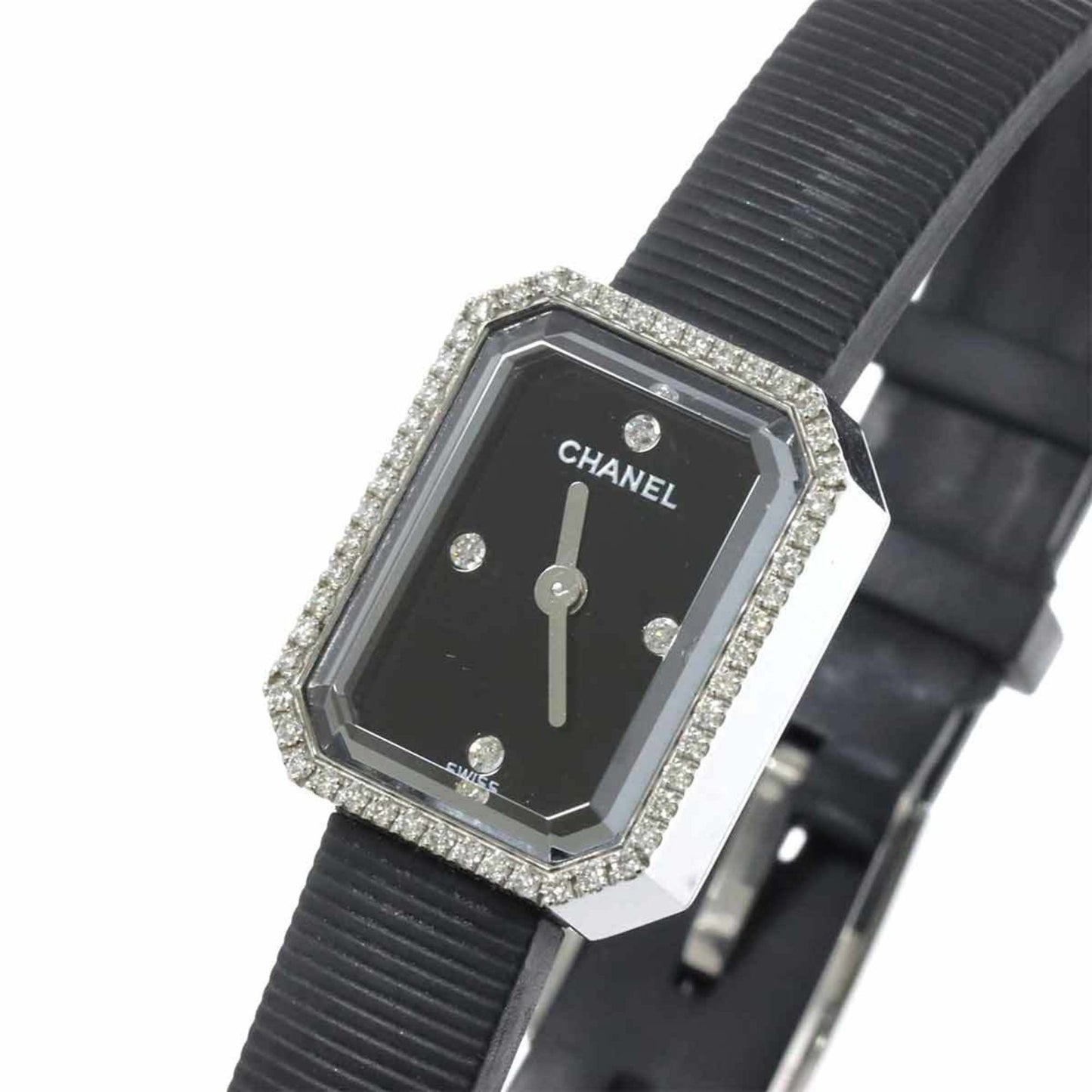 Chanel Premiere H2434 Diamond Bezel Women'S Watch With 4 Diamonds