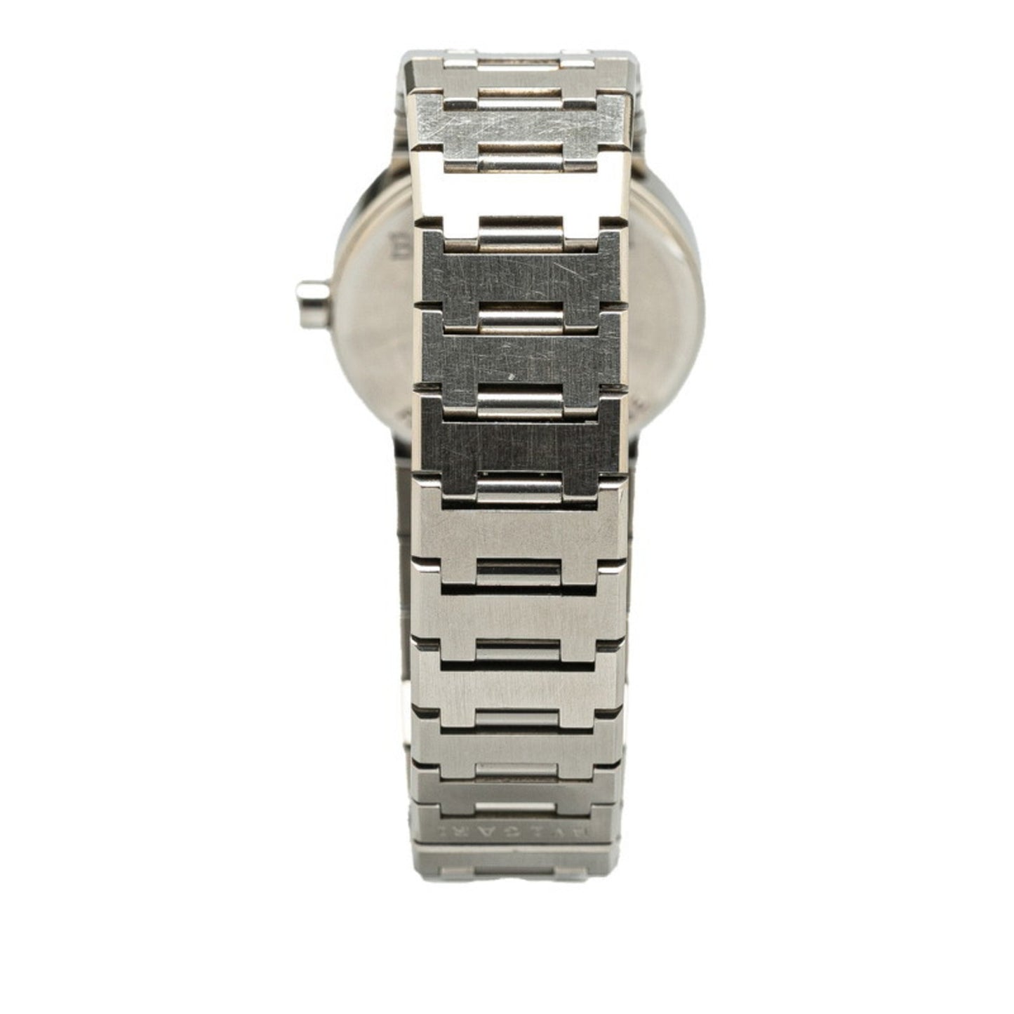 Bvlgari Watch Bb30Ss Quartz Black Dial Stainless Steel