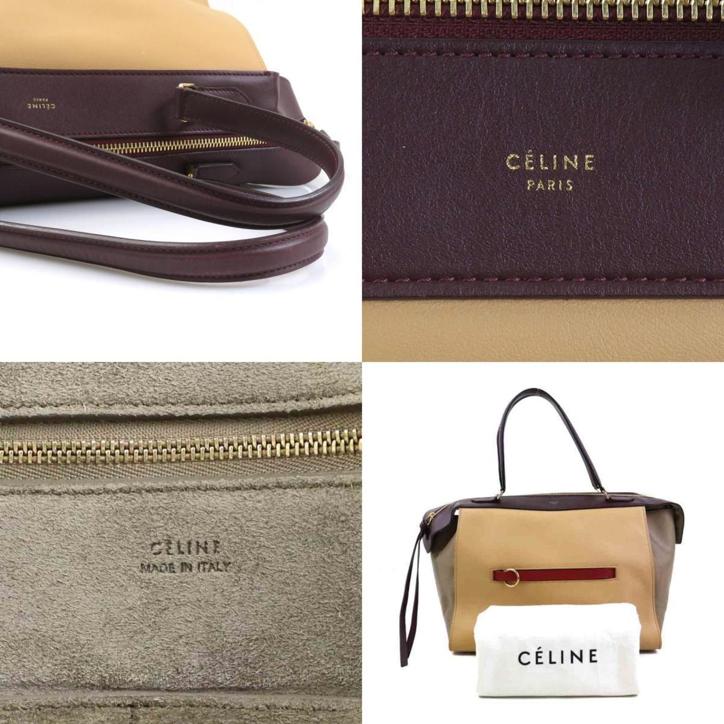 Celine Small Ring Handbag In Beige