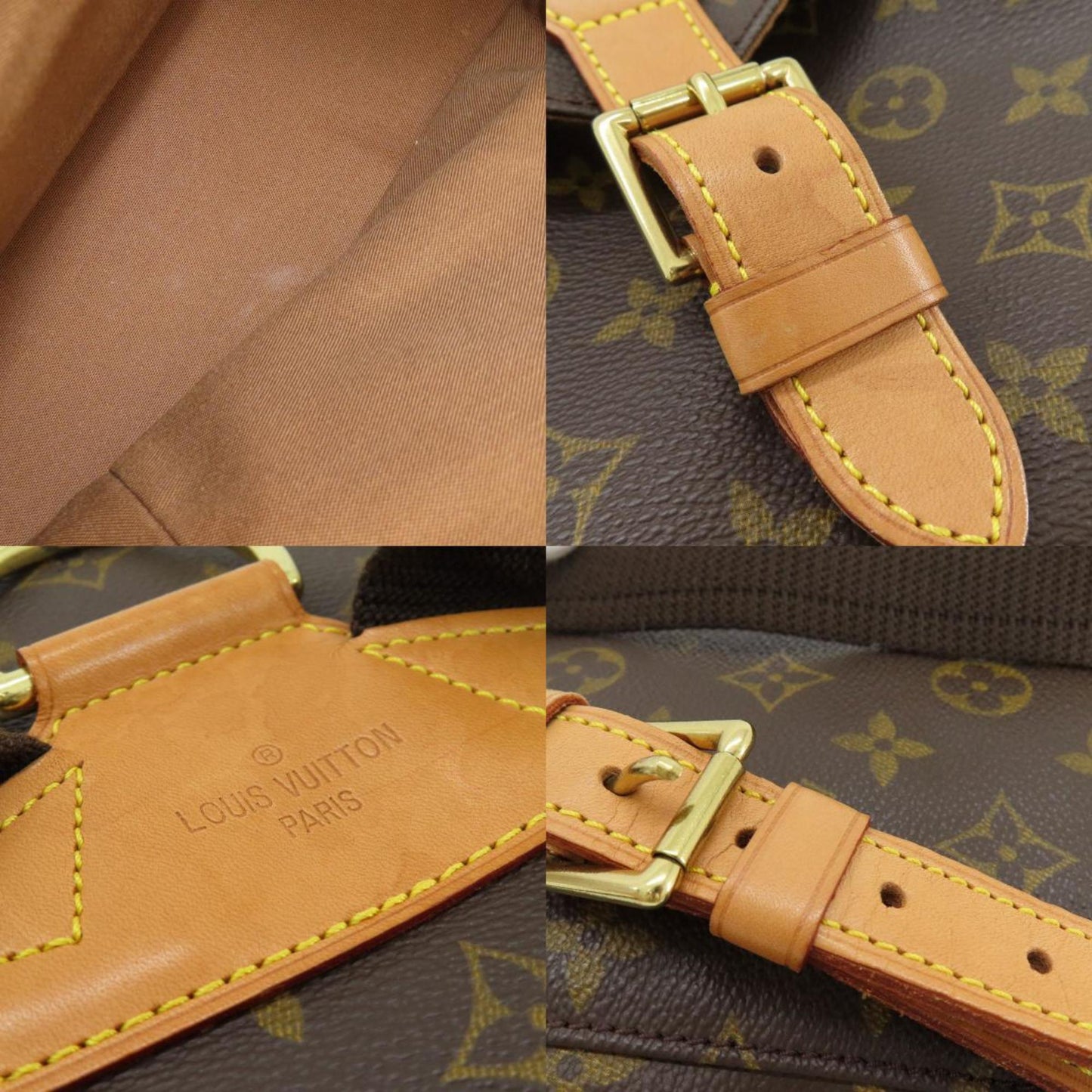 Louis Vuitton M51135 Montsouris Gm Backpack/Daypack Monogram Canvas