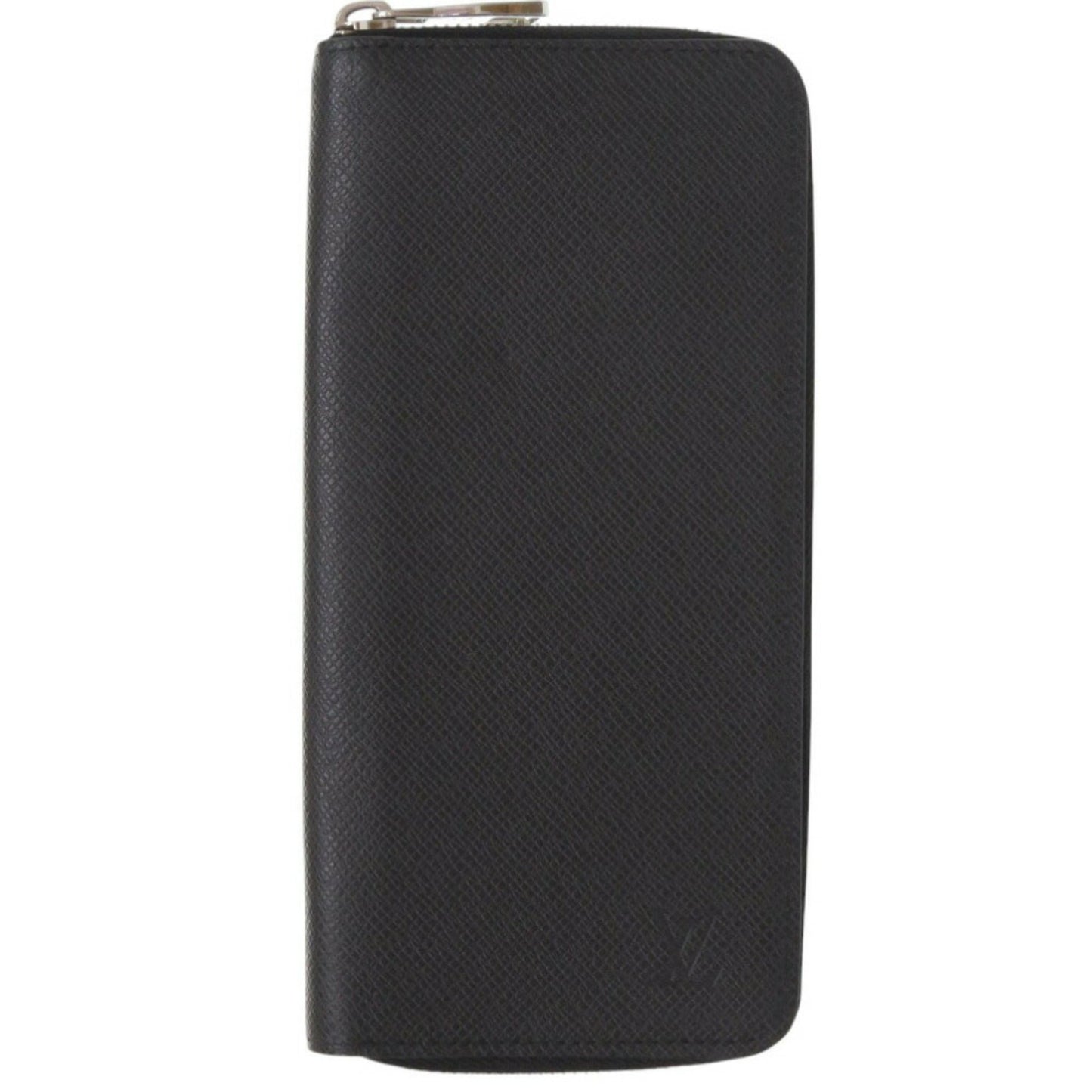 Louis Vuitton Round Zippy Wallet Vertical Taiga M30503 Noir Long Black Lv 0632Louis Vuitton