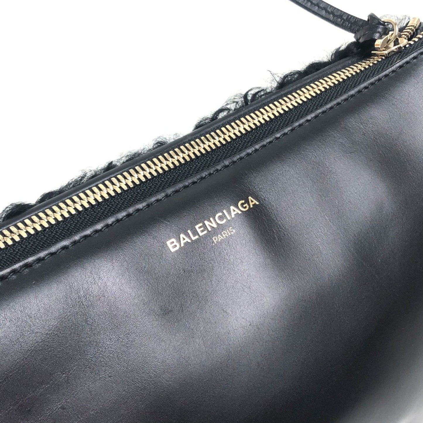 Balenciaga 347238 Bag Cluch Bag Clutch Bag Black White
