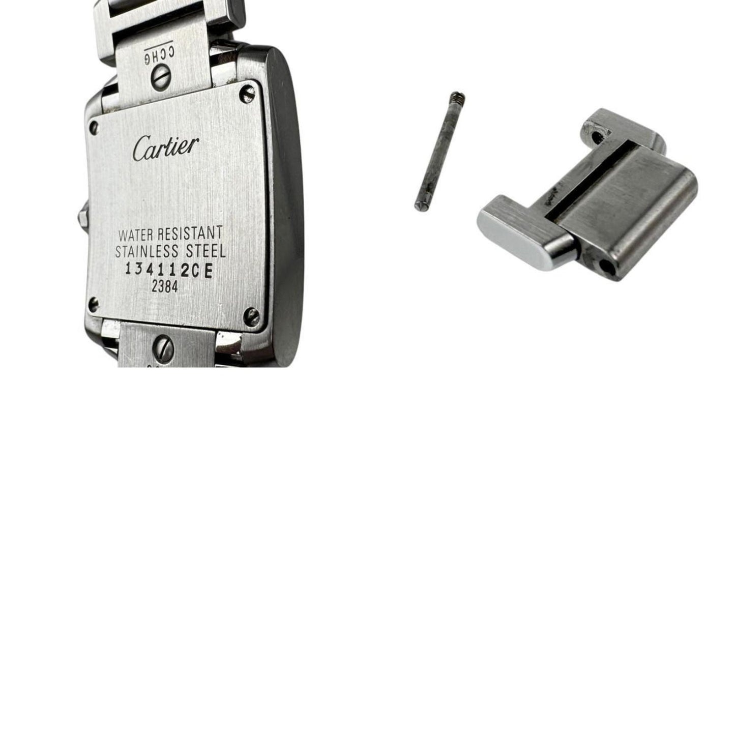Cartier Watch Tank Francaise Sm Stainless Steel Silver X White