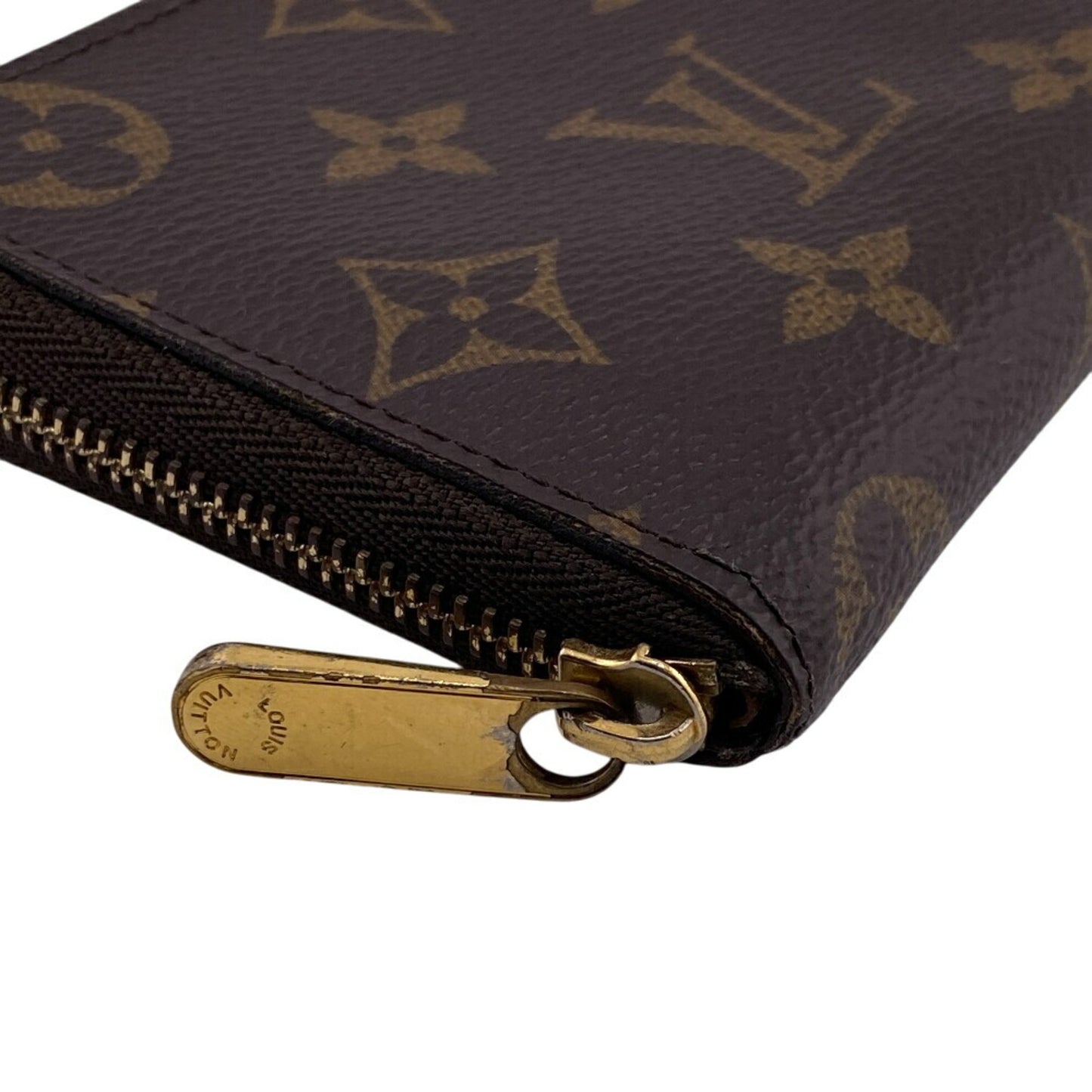 Louis Vuitton Wallet M60067 Zippy Coin Purse Round Compact Monogram Brown