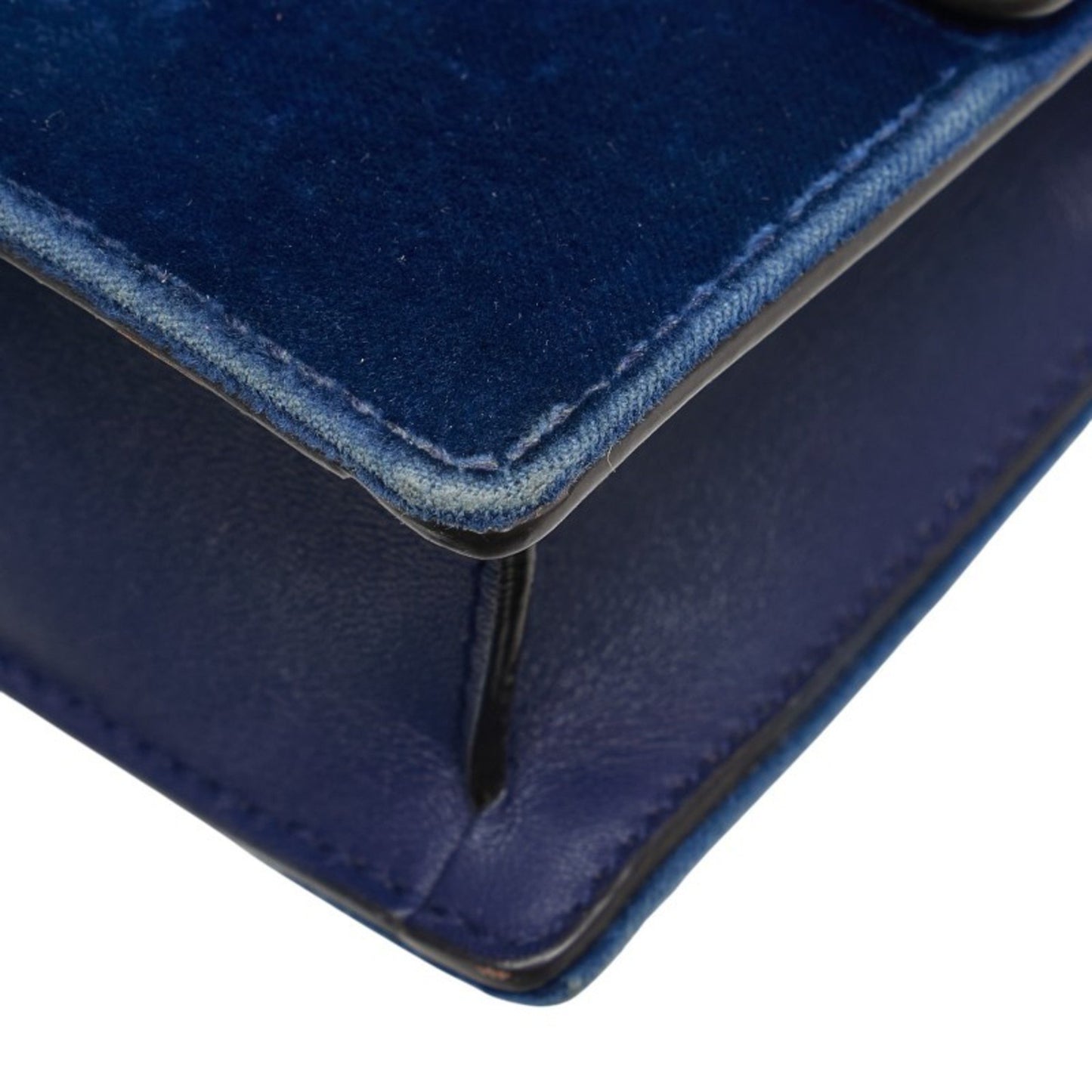 Gucci Dionysus Chain Crossbody Shoulder Bag 476432 Blue Velvet