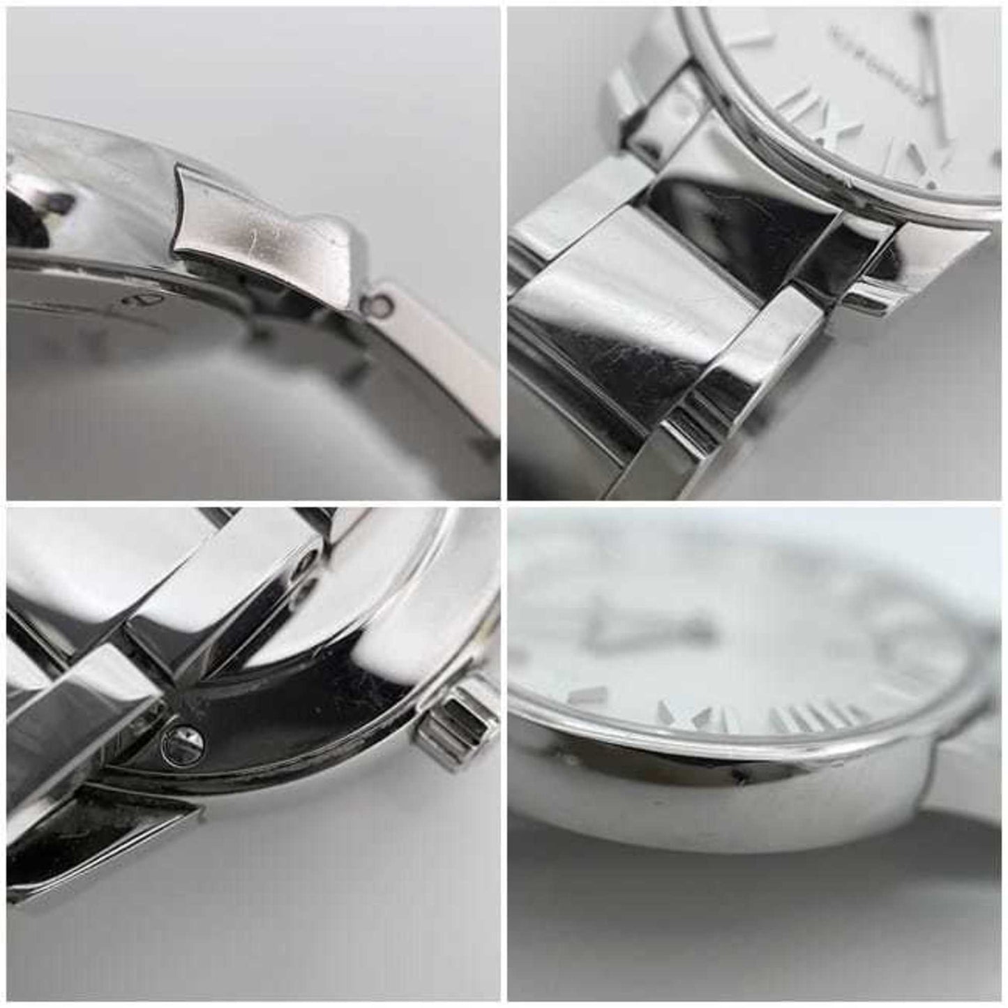 Tiffany Watch Atlas Dome Date White Silver 34875995 F-20644
