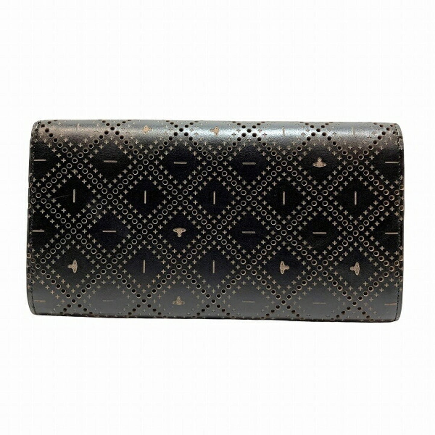 Vivienne Westwood Perforated Leather Long Wallet Bifold