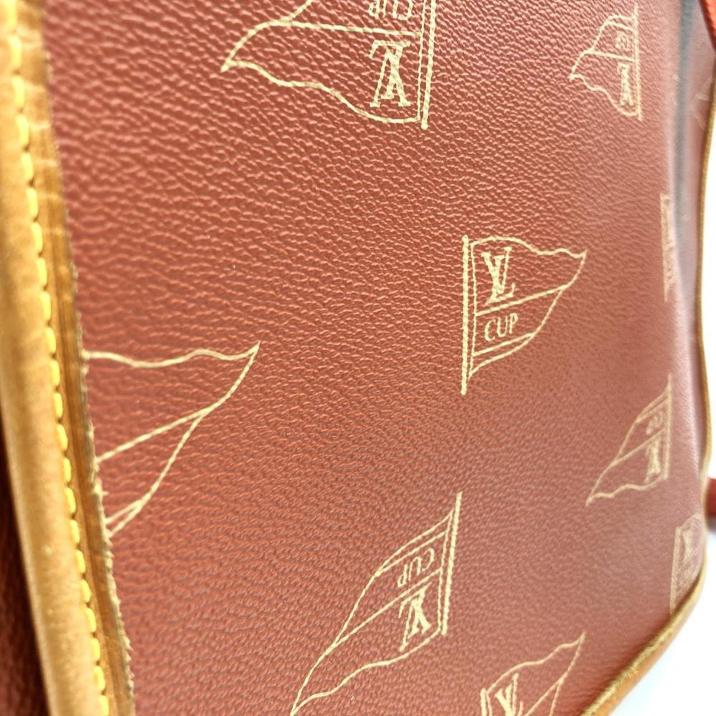 Louis Vuitton M80028 Louis Vuitton Cup Calvi Shoulder Bag In Orange Leather /