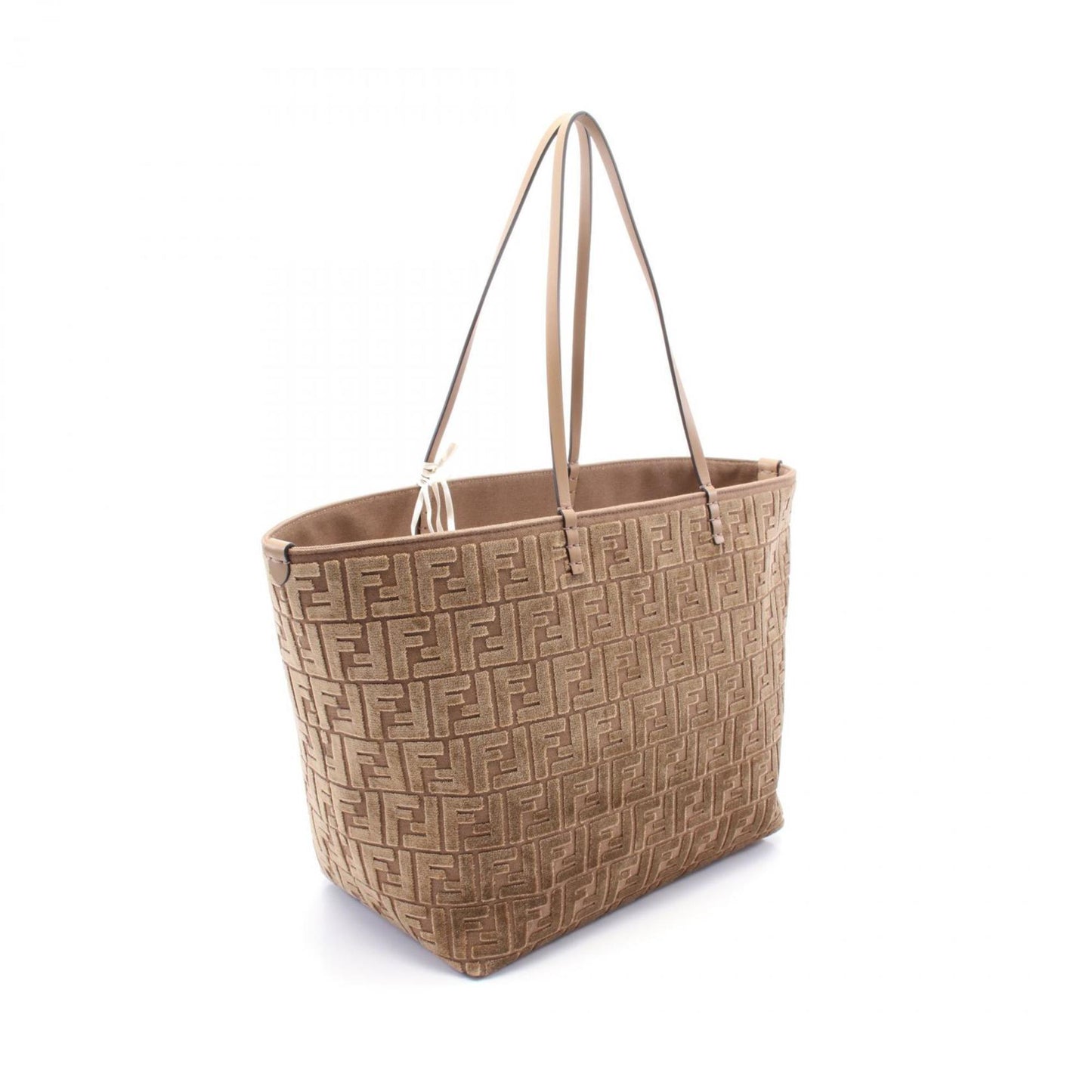 Fendi Large Roll Tote Bag Jacquard Velvet