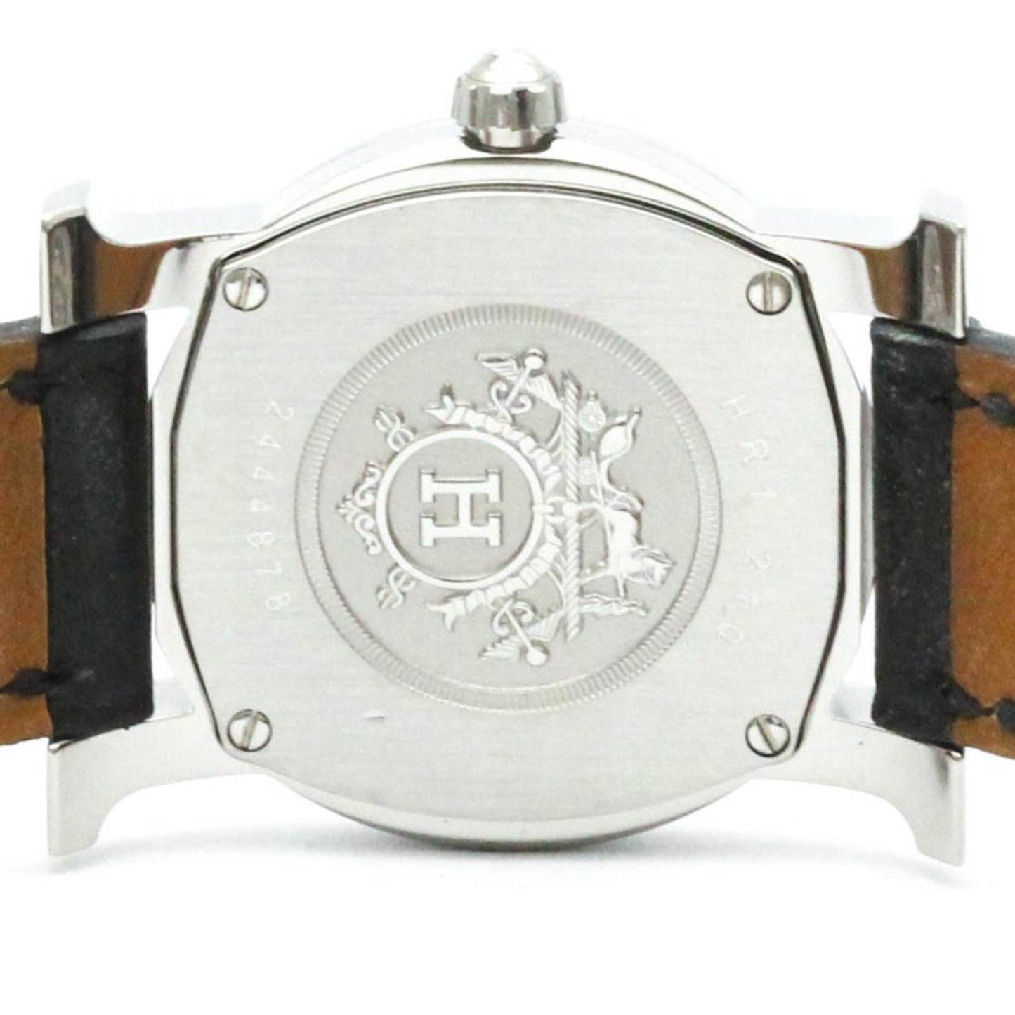 Polished Hermes H Watch Rond Steel Quartz