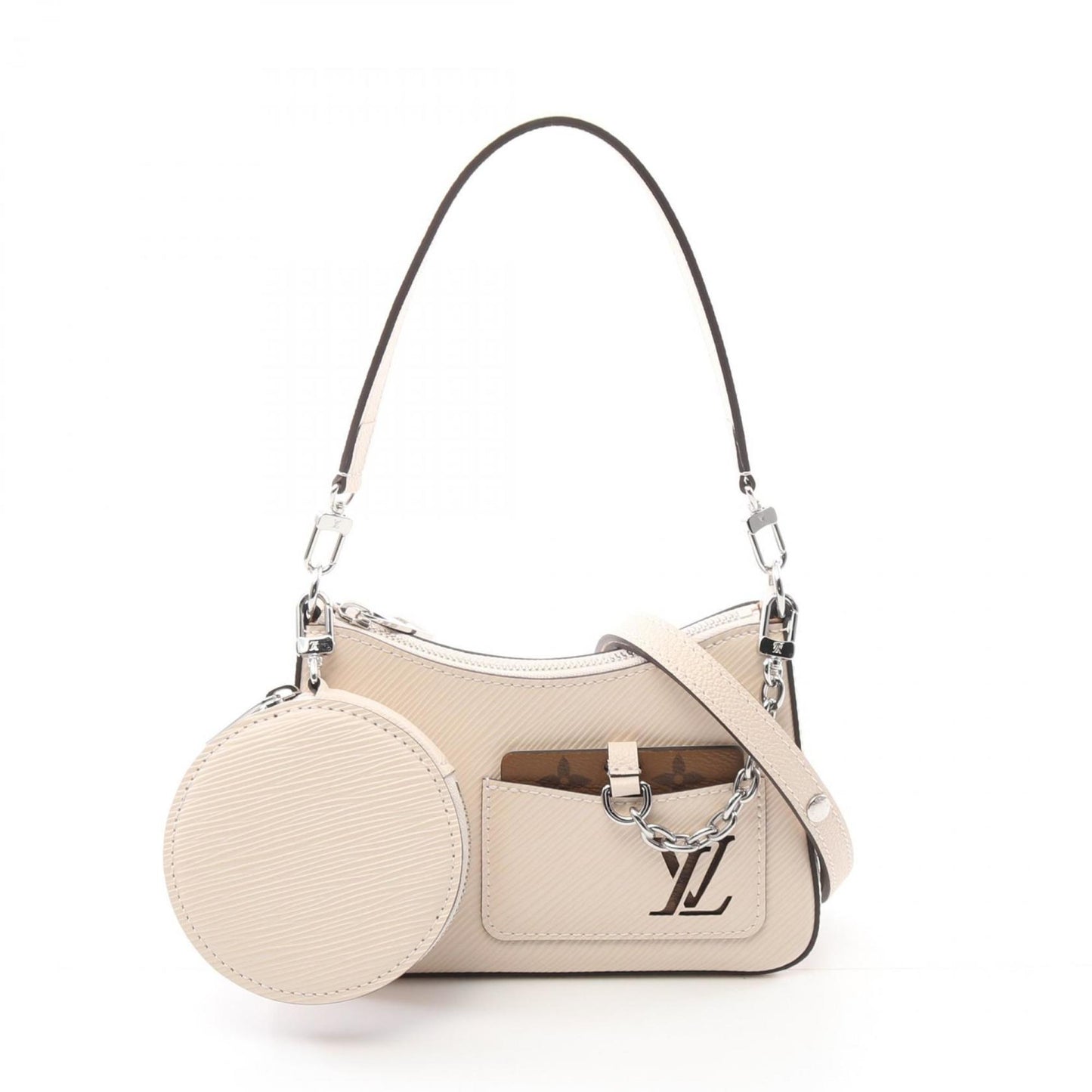 Louis Vuitton Malellini Handbag Leather Epi