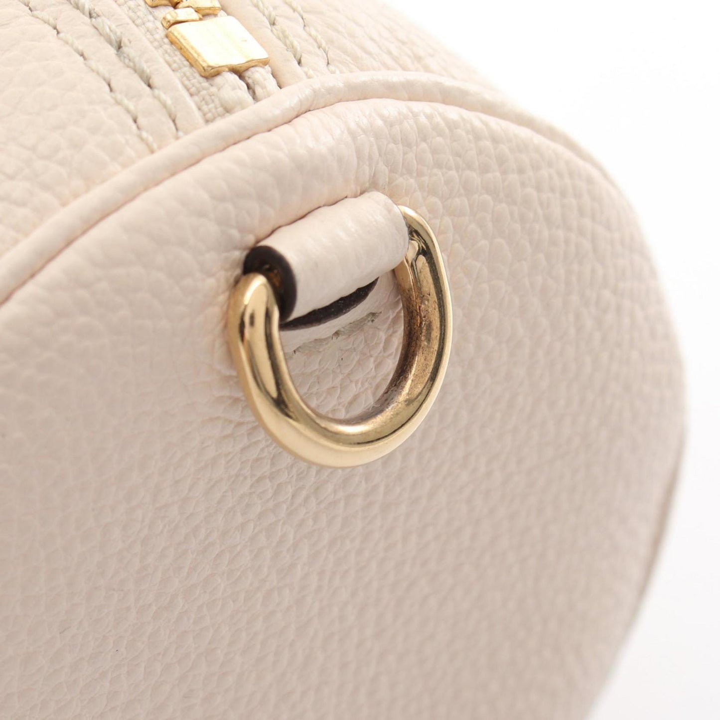 Louis Vuitton Papillon Bb Monogram Empreinte Crme Saffron Handbag Leather