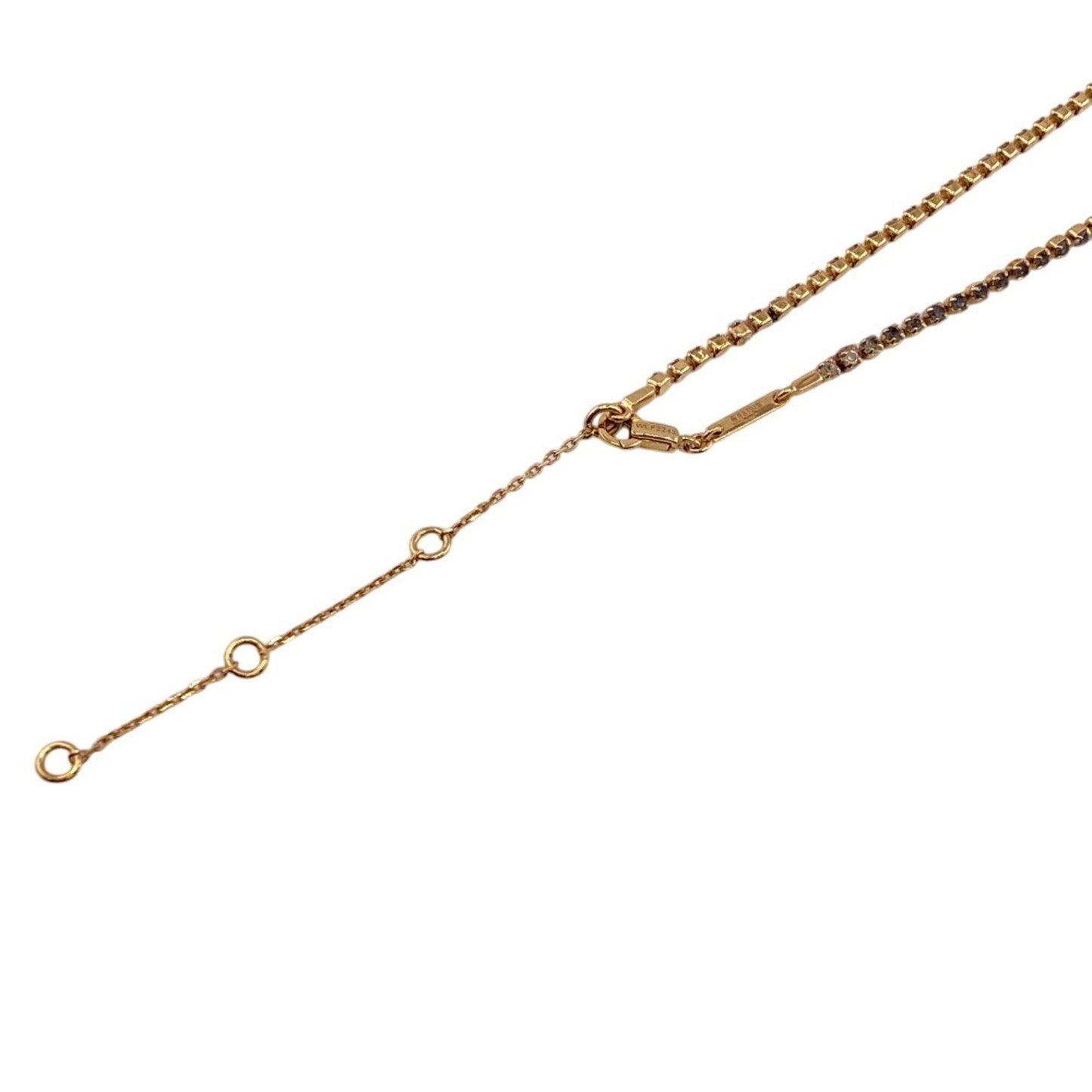 Celine Sparkle Triomphe Necklace High Chain Gold